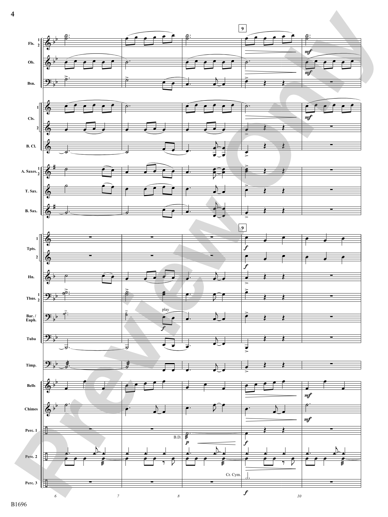 Resplendence: Concert Band Conductor Score & Parts