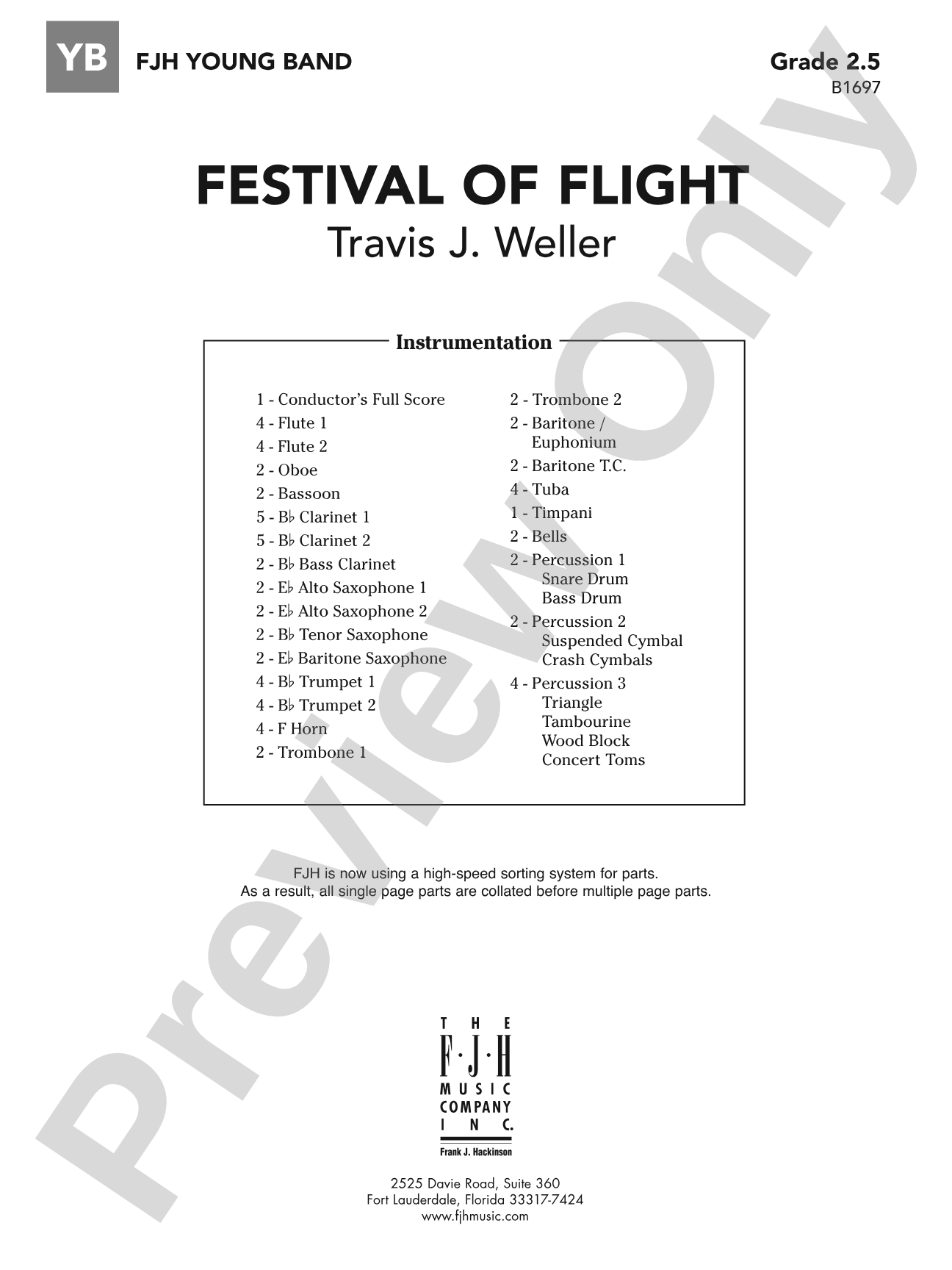 Festival of Flight: Concert Band Conductor Score & Parts