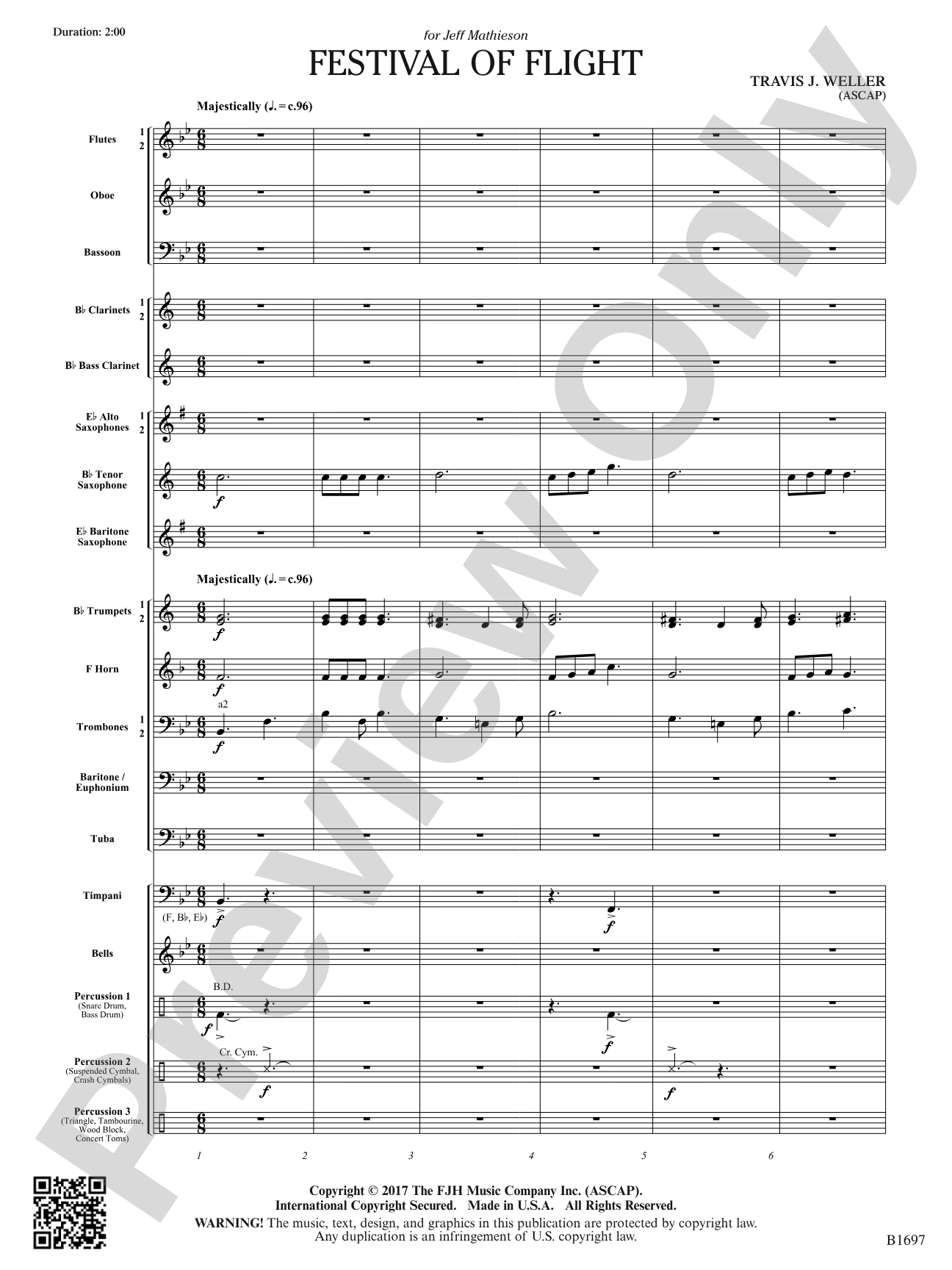 Festival of Flight: Concert Band Conductor Score & Parts