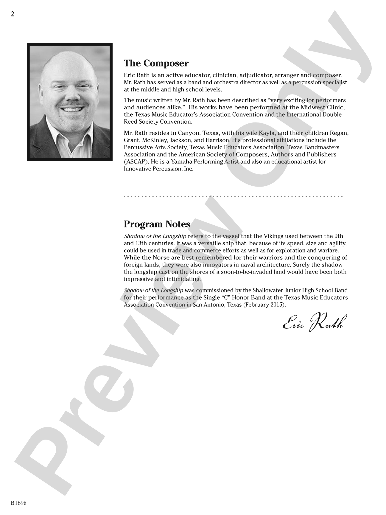 Shadow of the Longship: Score