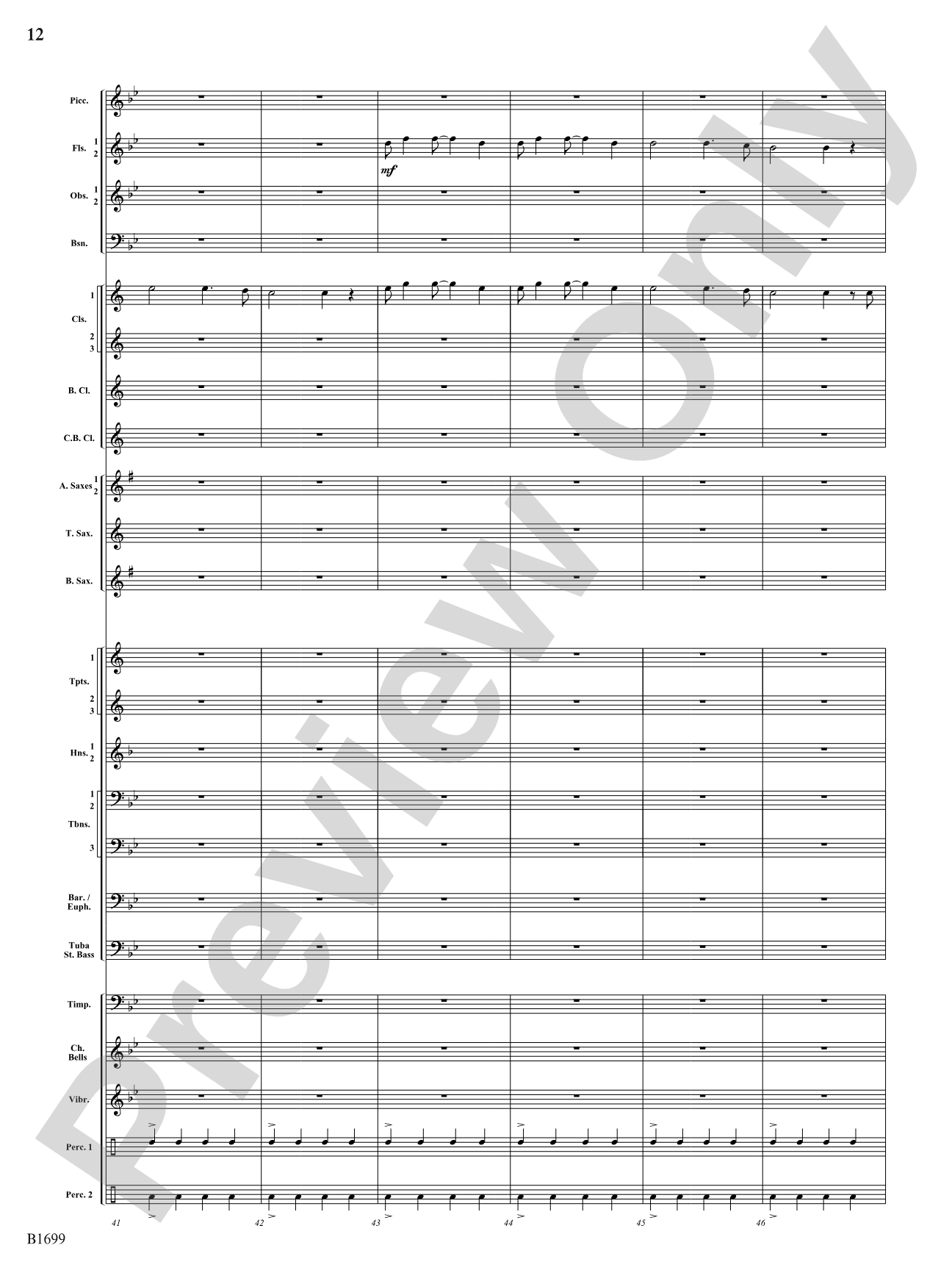 Spontaneous Beings: Concert Band Conductor Score & Parts