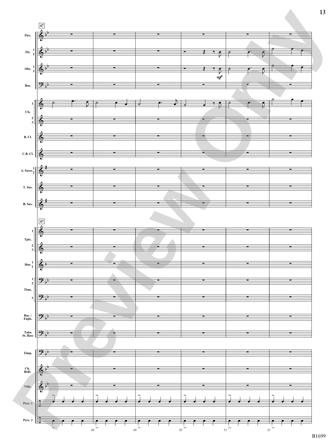 Spontaneous Beings: Concert Band Conductor Score & Parts
