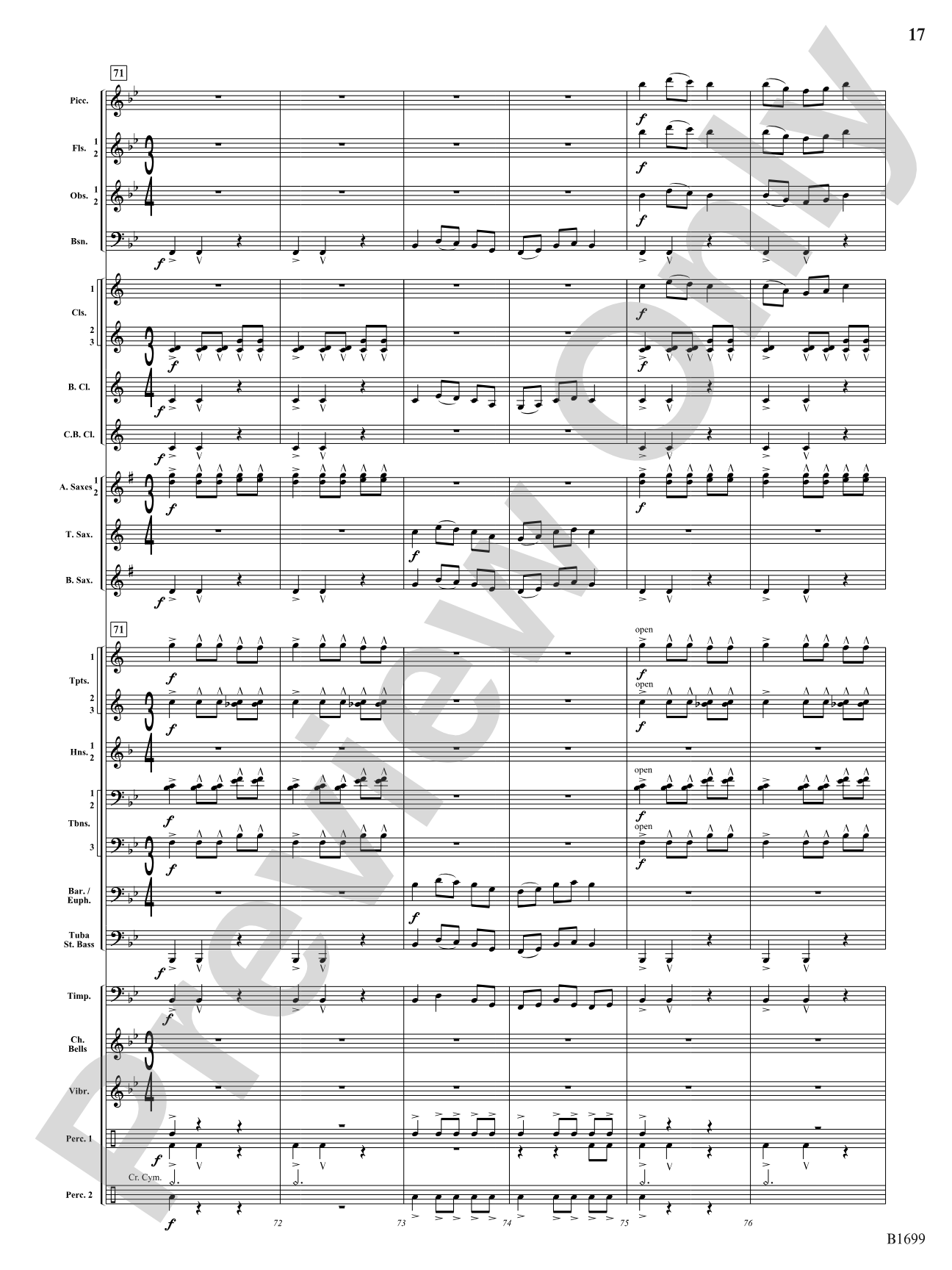 Spontaneous Beings: Concert Band Conductor Score & Parts
