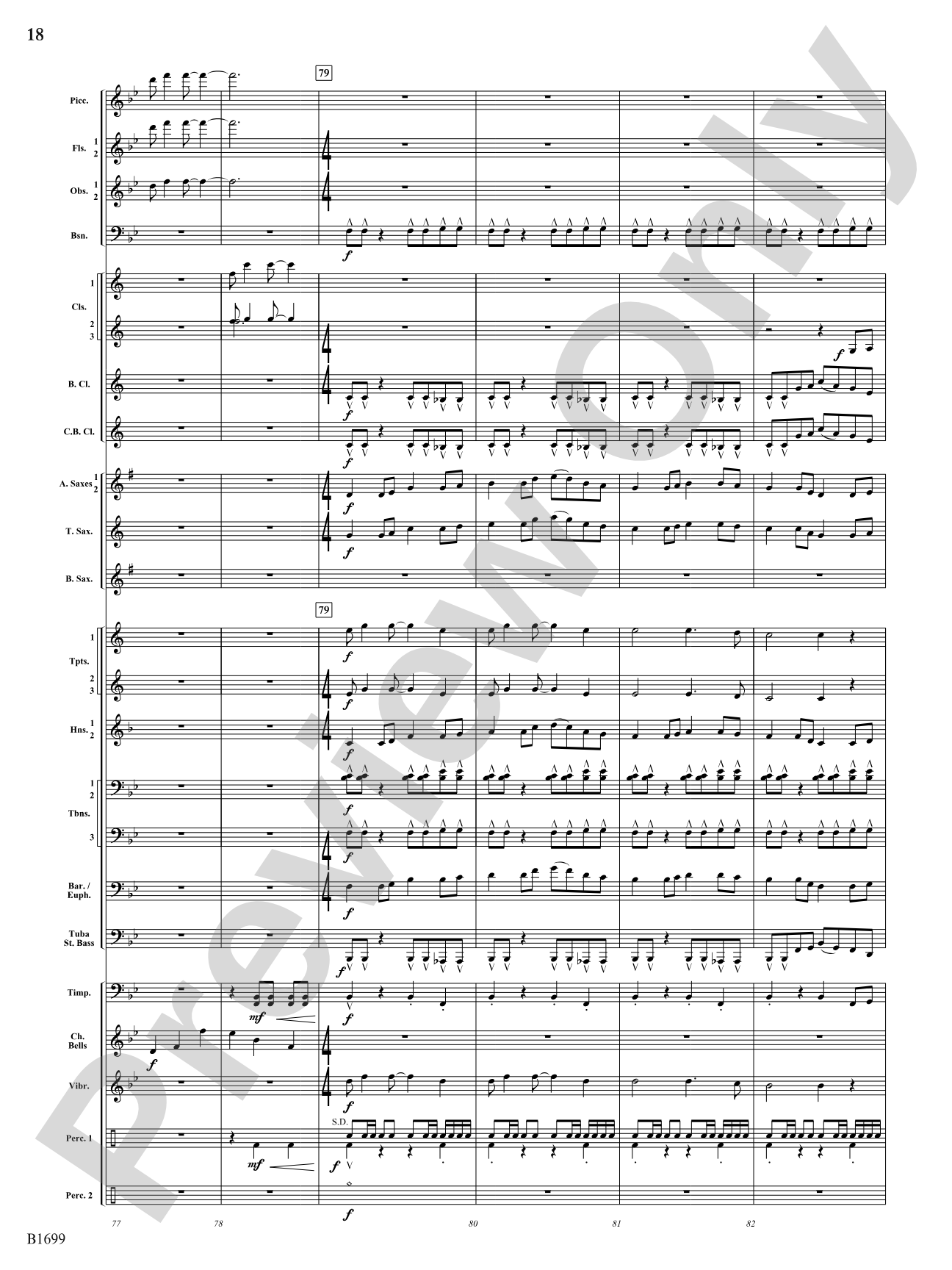 Spontaneous Beings: Concert Band Conductor Score & Parts