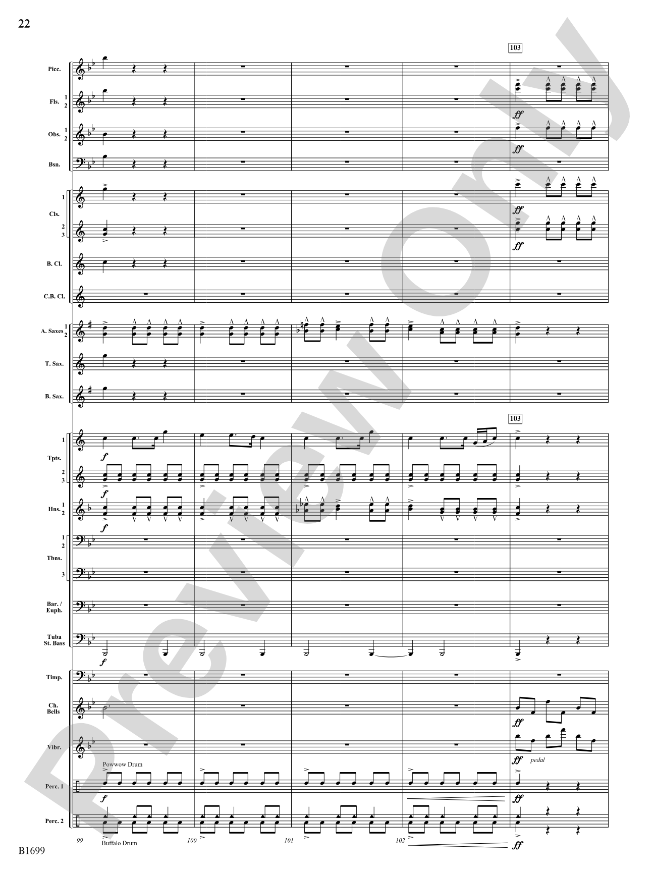 Spontaneous Beings: Concert Band Conductor Score & Parts