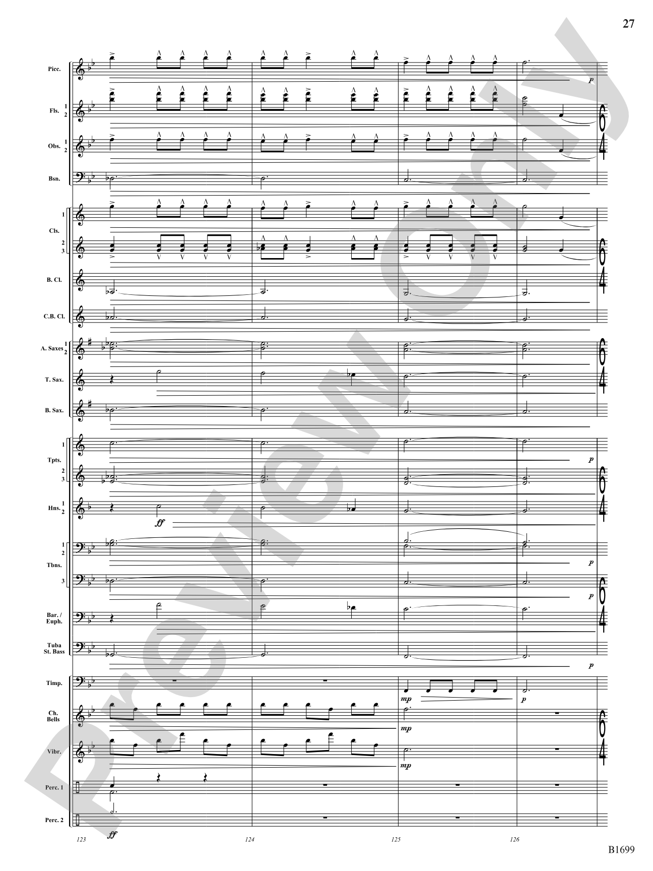 Spontaneous Beings: Concert Band Conductor Score & Parts