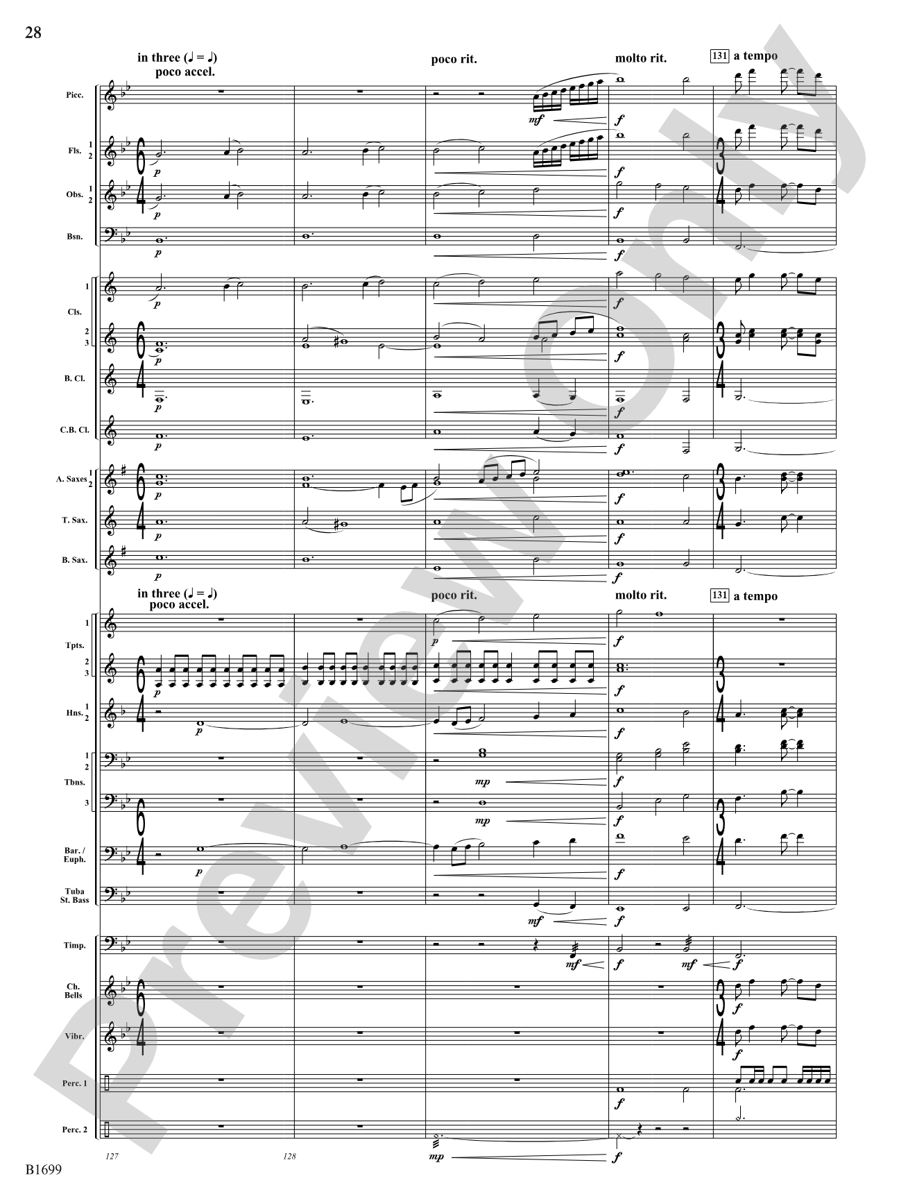 Spontaneous Beings: Concert Band Conductor Score & Parts