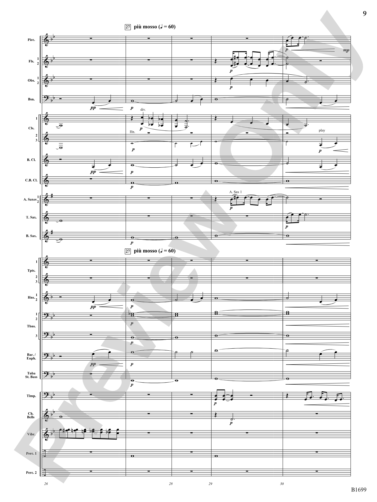 Spontaneous Beings: Concert Band Conductor Score & Parts