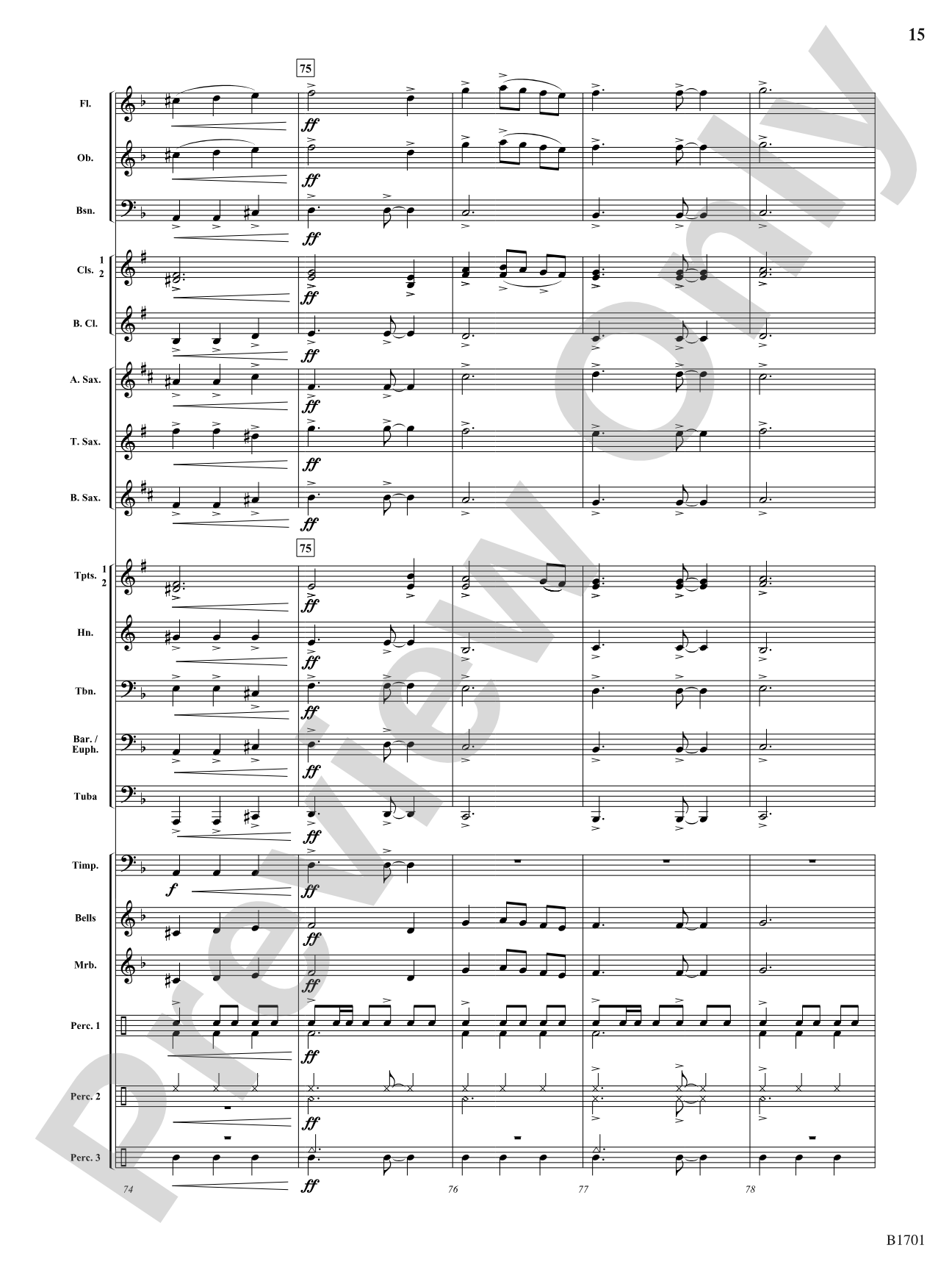 Pulsate: Concert Band Conductor Score & Parts