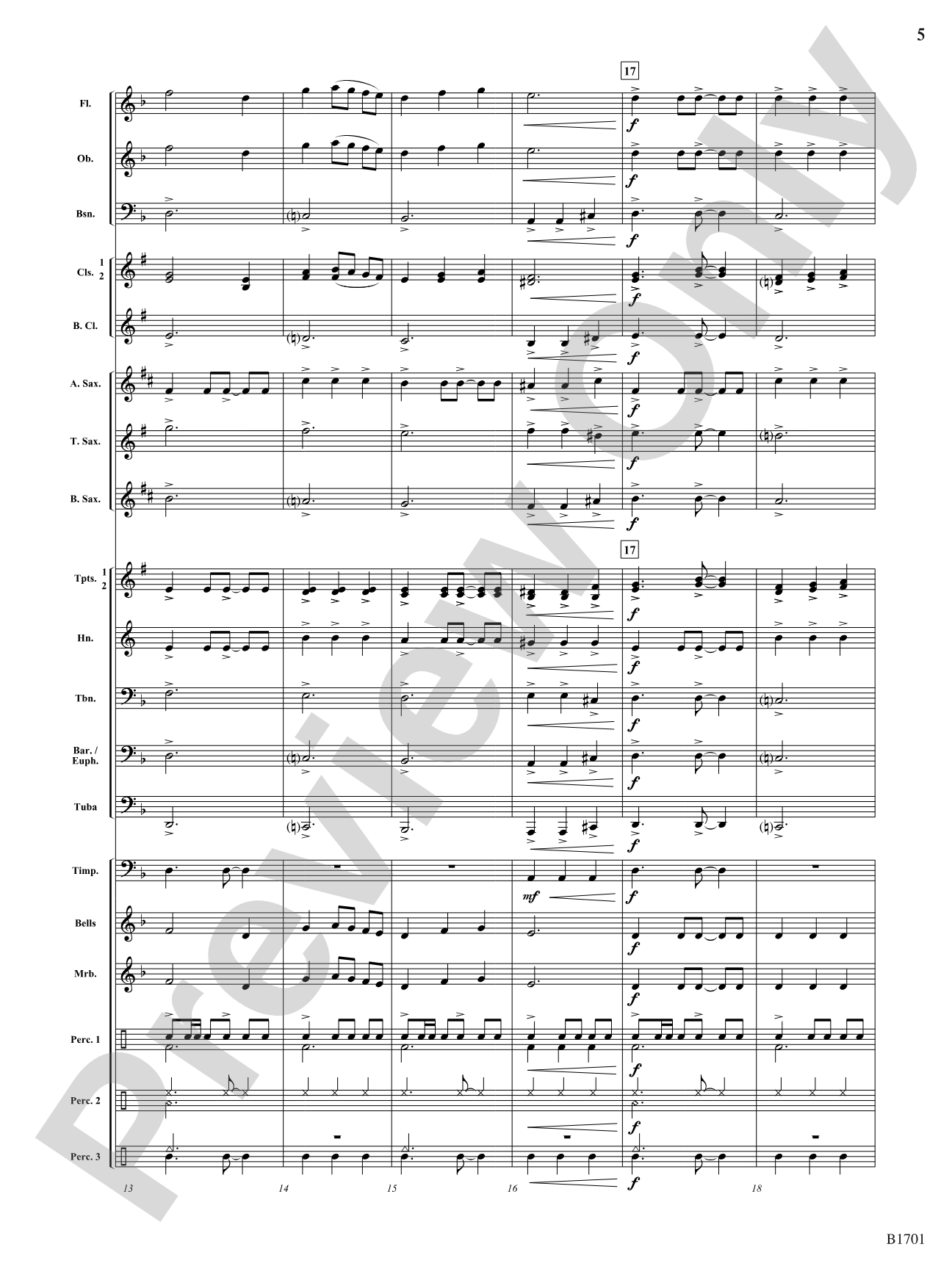 Pulsate: Concert Band Conductor Score & Parts