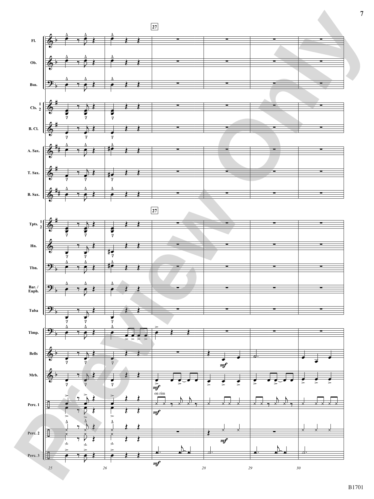 Pulsate: Concert Band Conductor Score & Parts