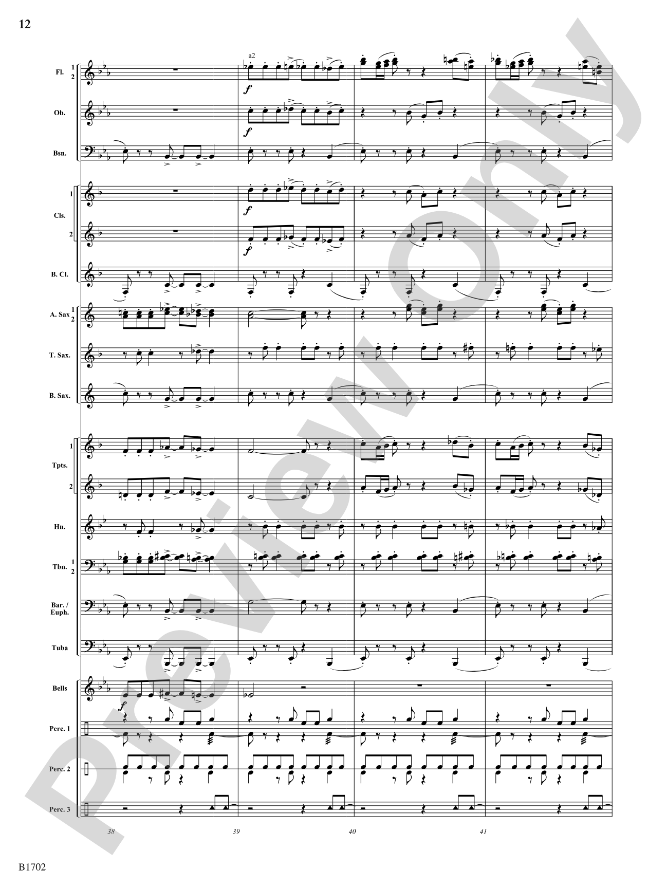 Josie's Dance: Concert Band Conductor Score & Parts