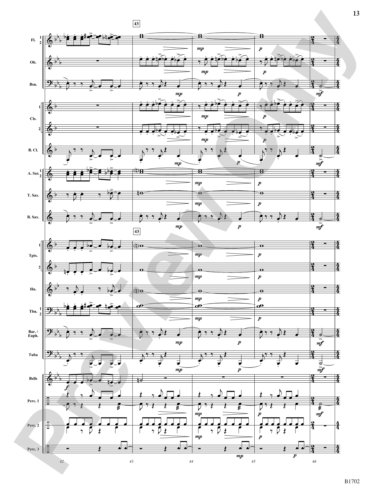 Josie's Dance: Concert Band Conductor Score & Parts