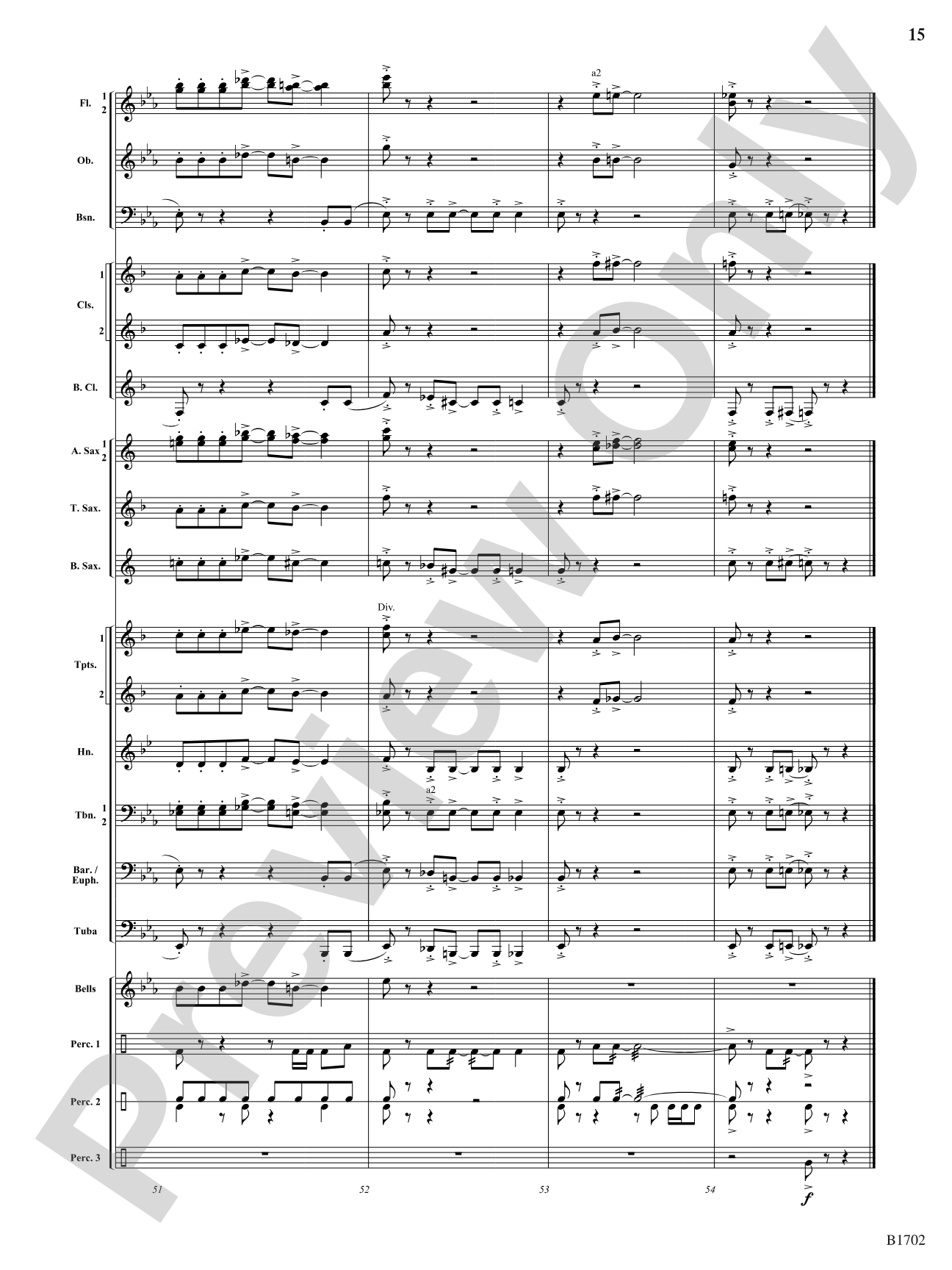 Josie's Dance: Concert Band Conductor Score & Parts