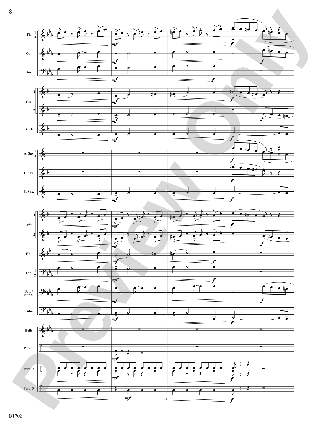 Josie's Dance: Concert Band Conductor Score & Parts