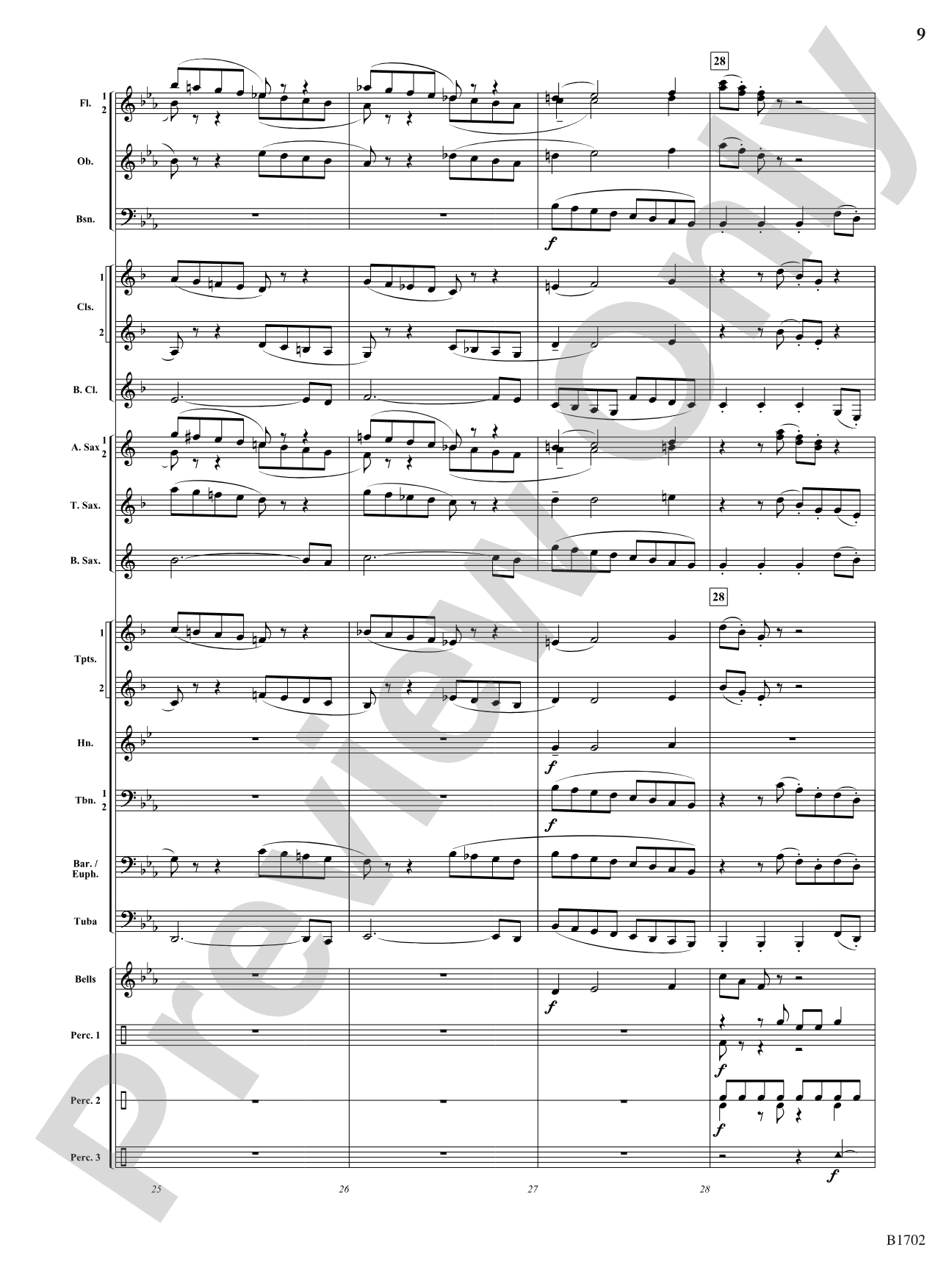 Josie's Dance: Concert Band Conductor Score & Parts