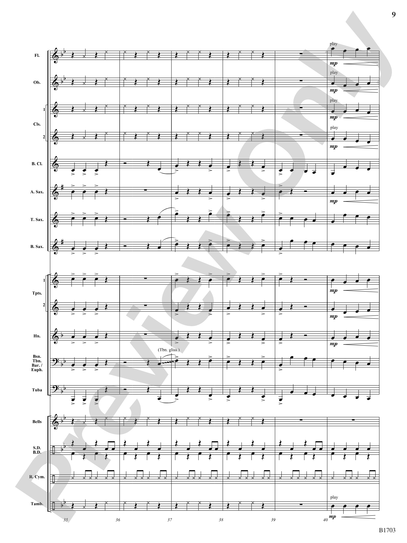 Snap Clap Swing: Concert Band Conductor Score & Parts