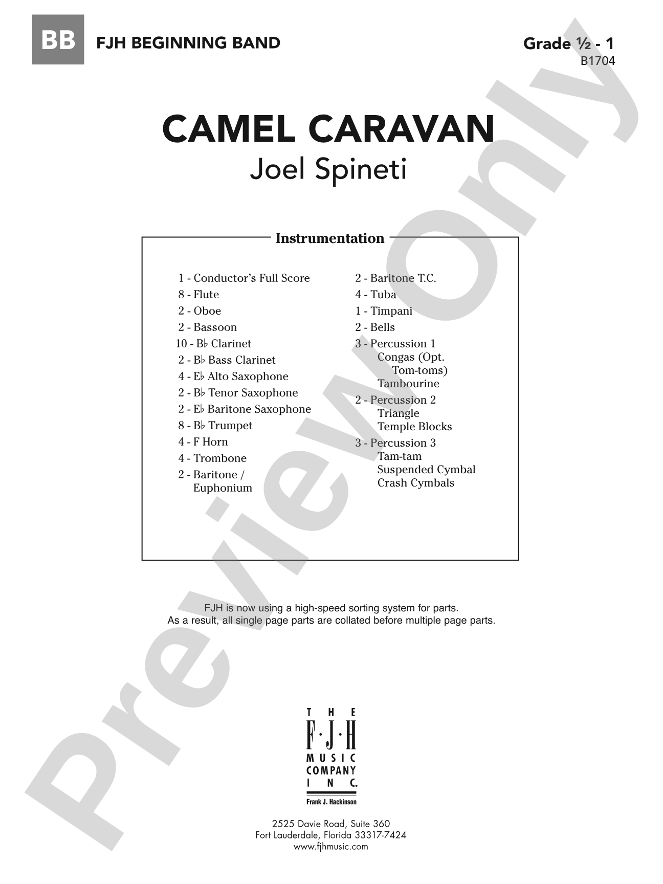 Camel Caravan: Score