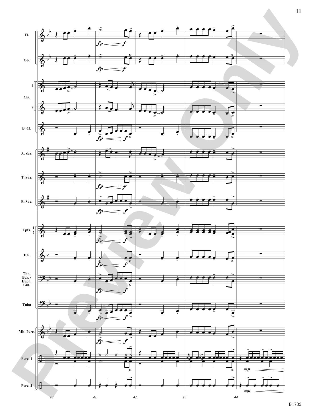 Calypso Beach: Concert Band Conductor Score & Parts