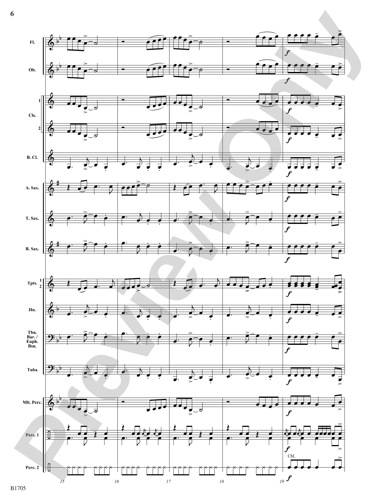Calypso Beach: Concert Band Conductor Score & Parts