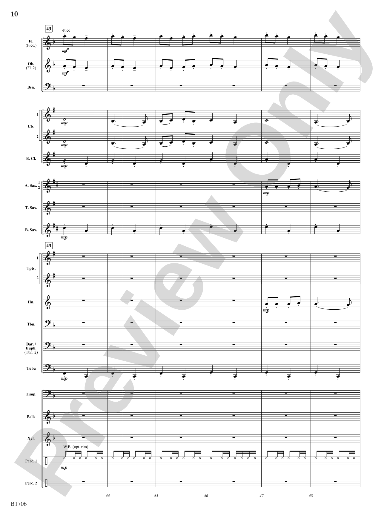 The Boom-Boom Galop: Concert Band Conductor Score & Parts