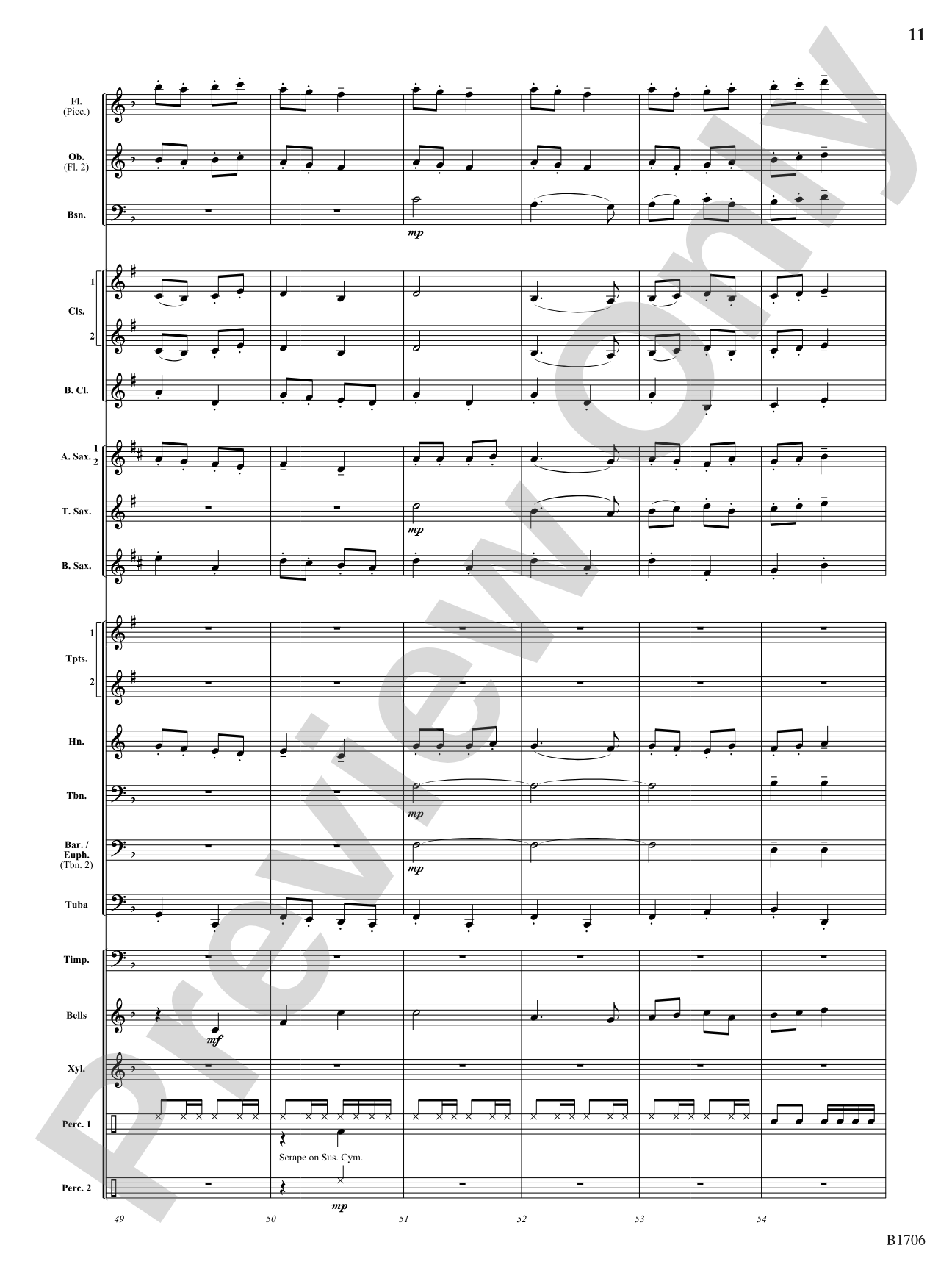 The Boom-Boom Galop: Concert Band Conductor Score & Parts