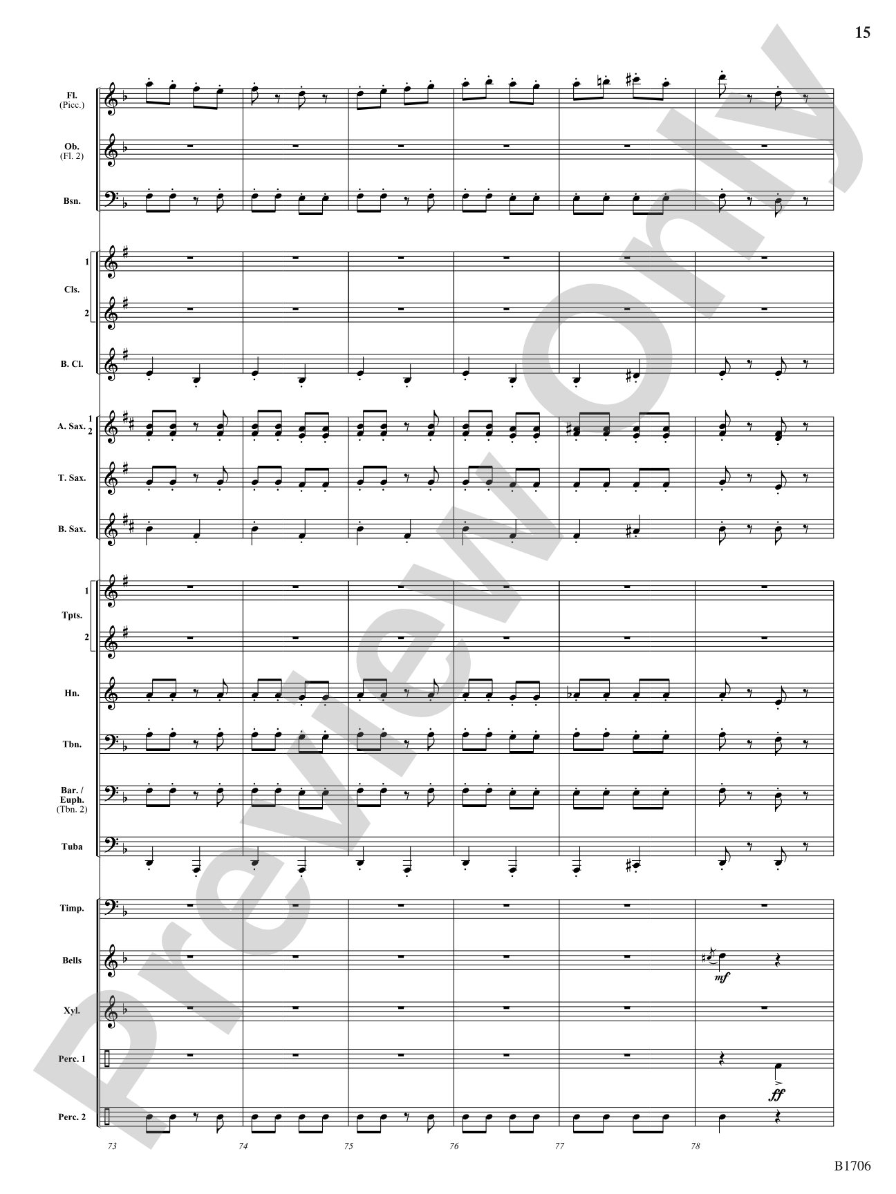 The Boom-Boom Galop: Concert Band Conductor Score & Parts