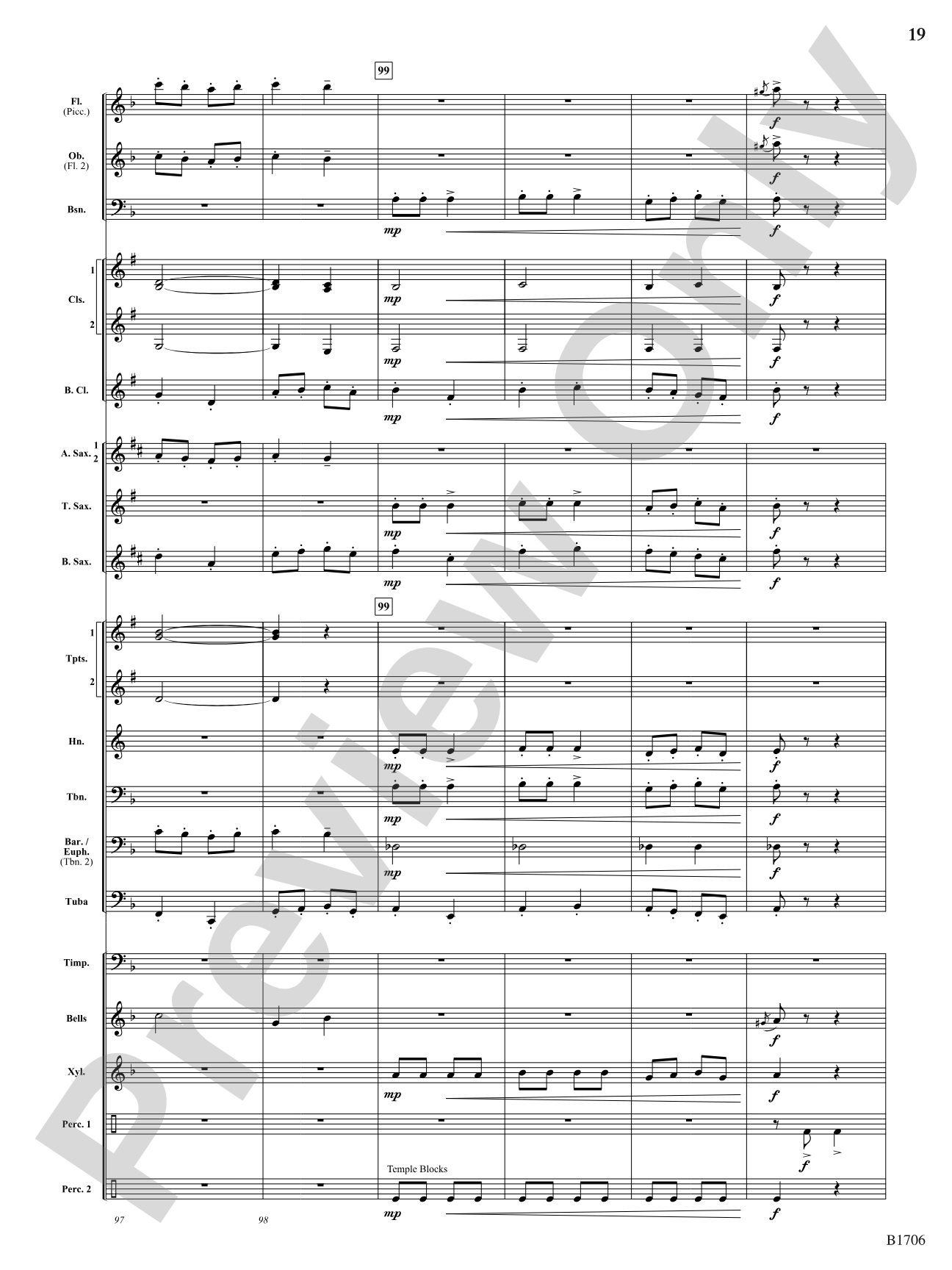 The Boom-Boom Galop: Concert Band Conductor Score & Parts