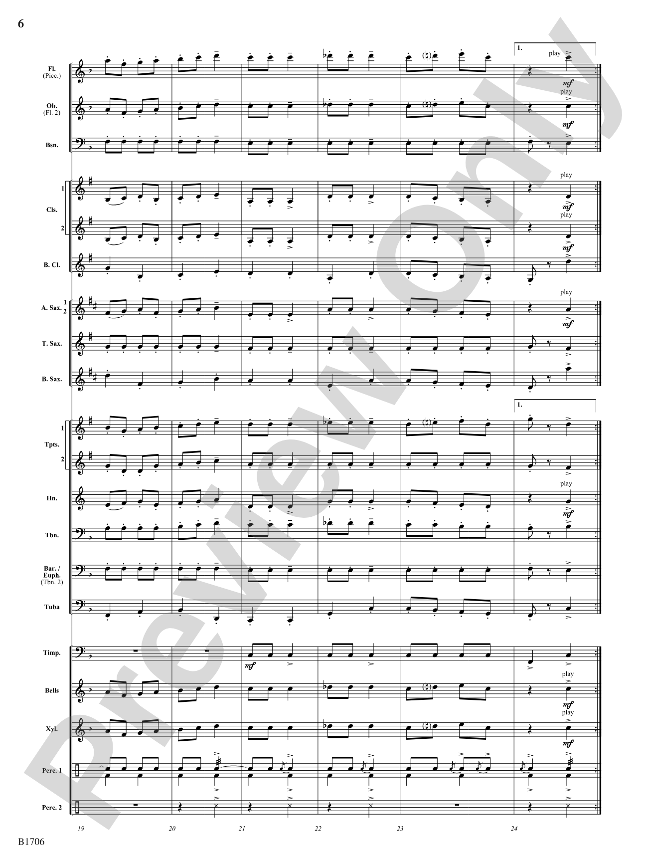 The Boom-Boom Galop: Concert Band Conductor Score & Parts