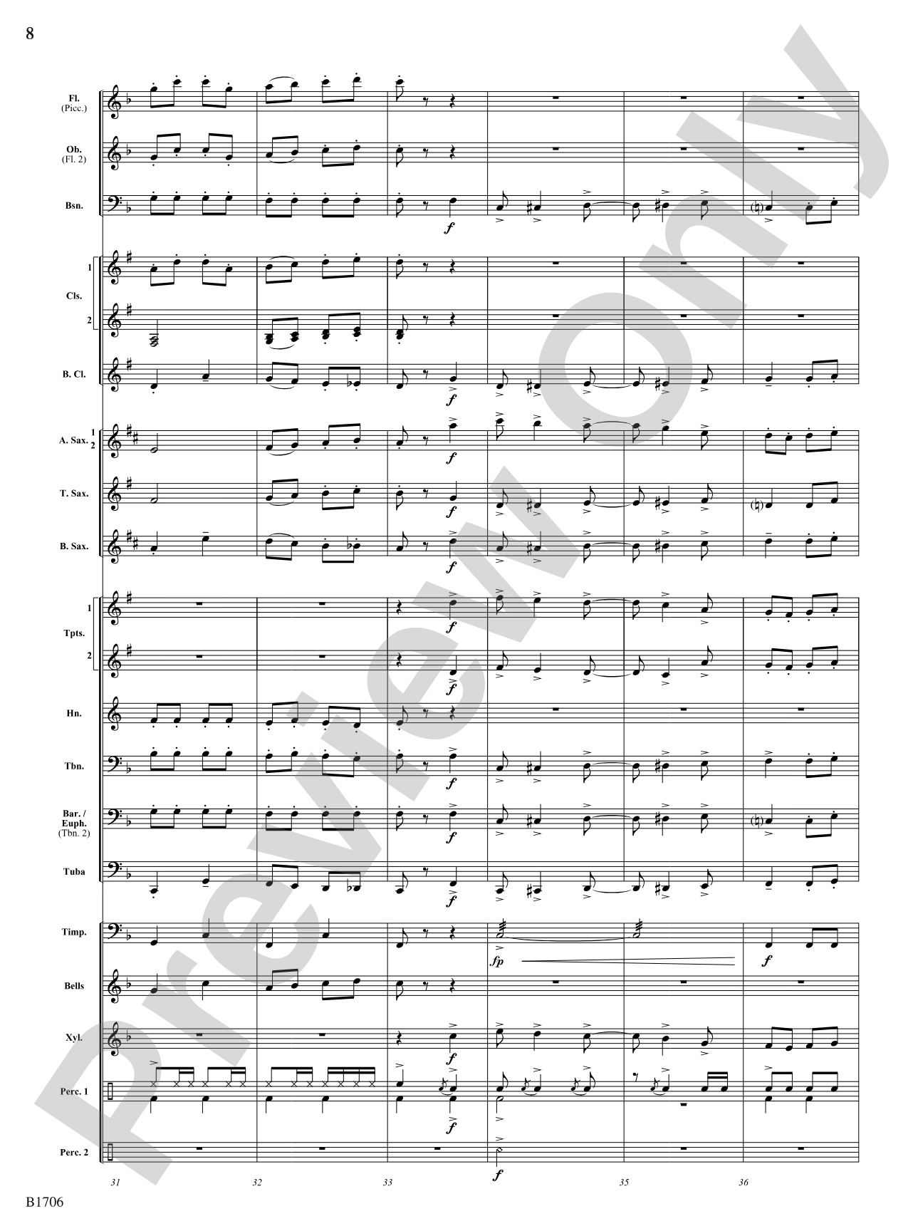 The Boom-Boom Galop: Concert Band Conductor Score & Parts