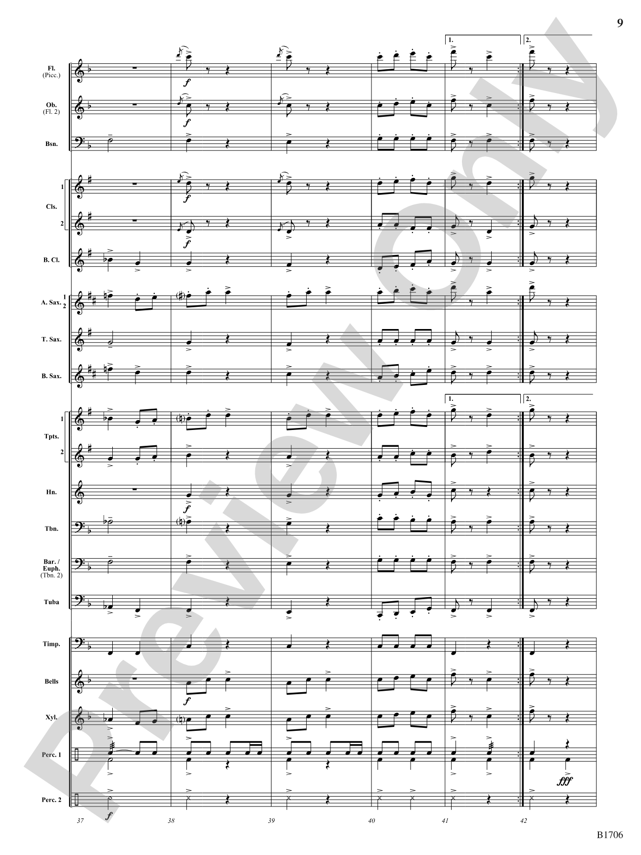 The Boom-Boom Galop: Concert Band Conductor Score & Parts