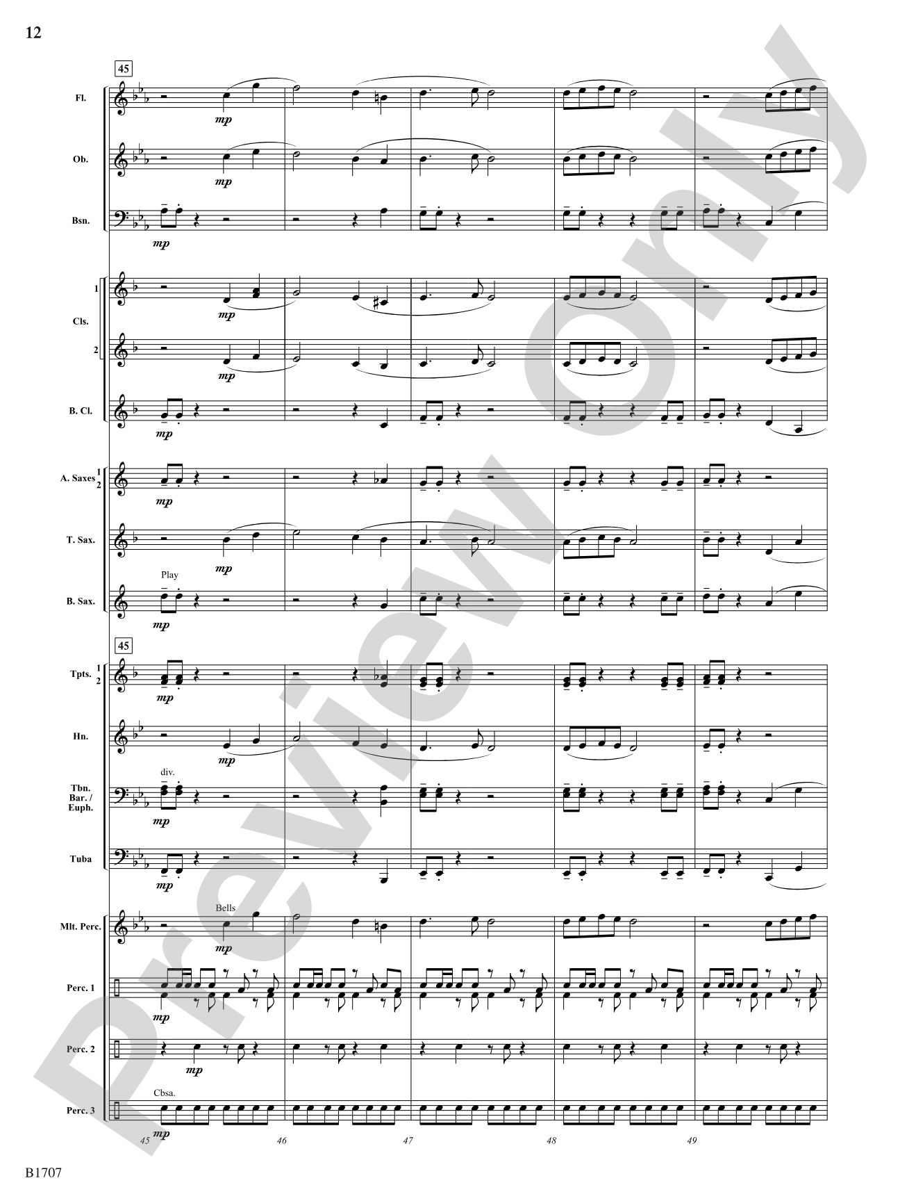 Bossa Brazil: Concert Band Conductor Score & Parts
