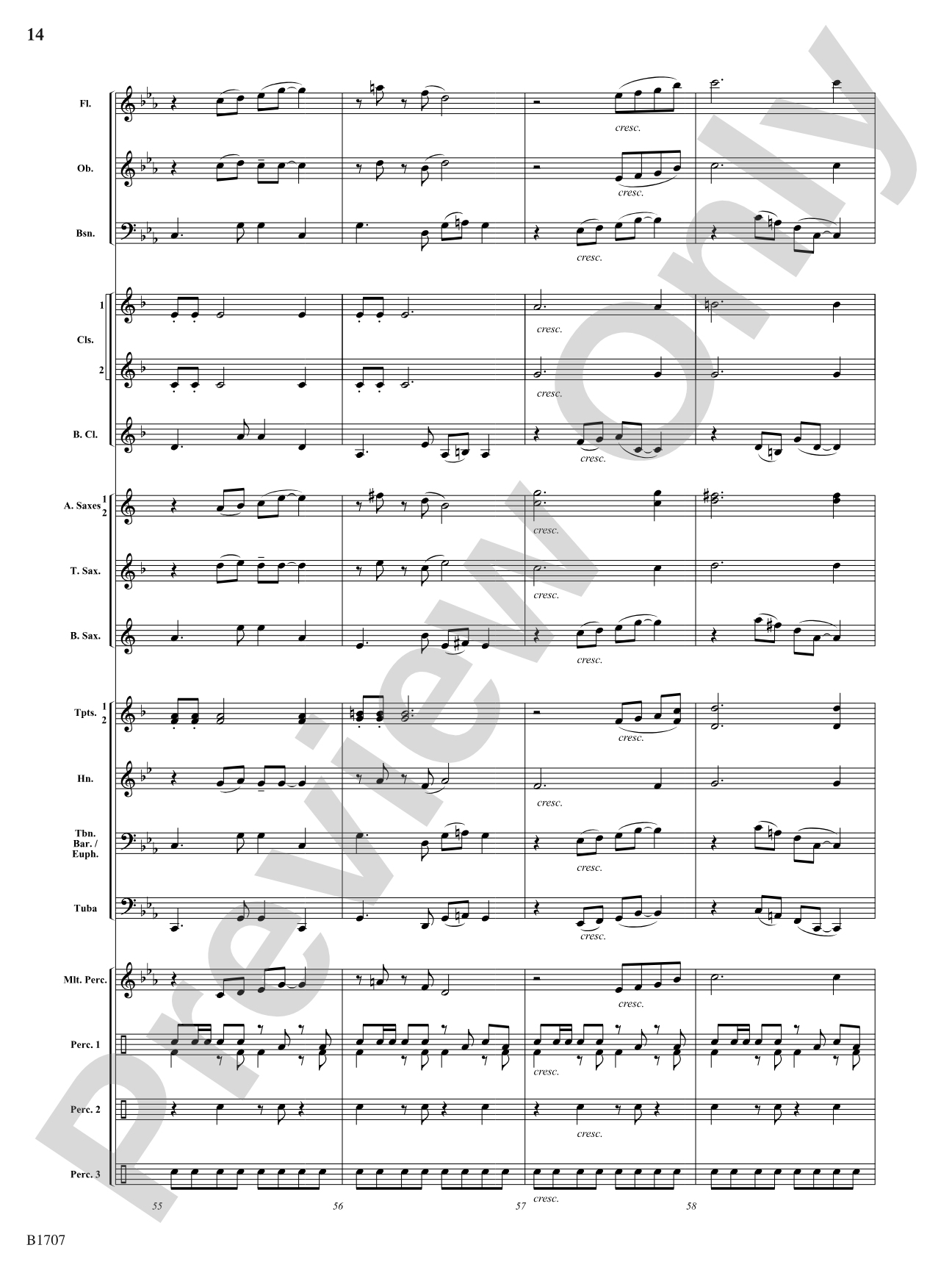 Bossa Brazil: Concert Band Conductor Score & Parts