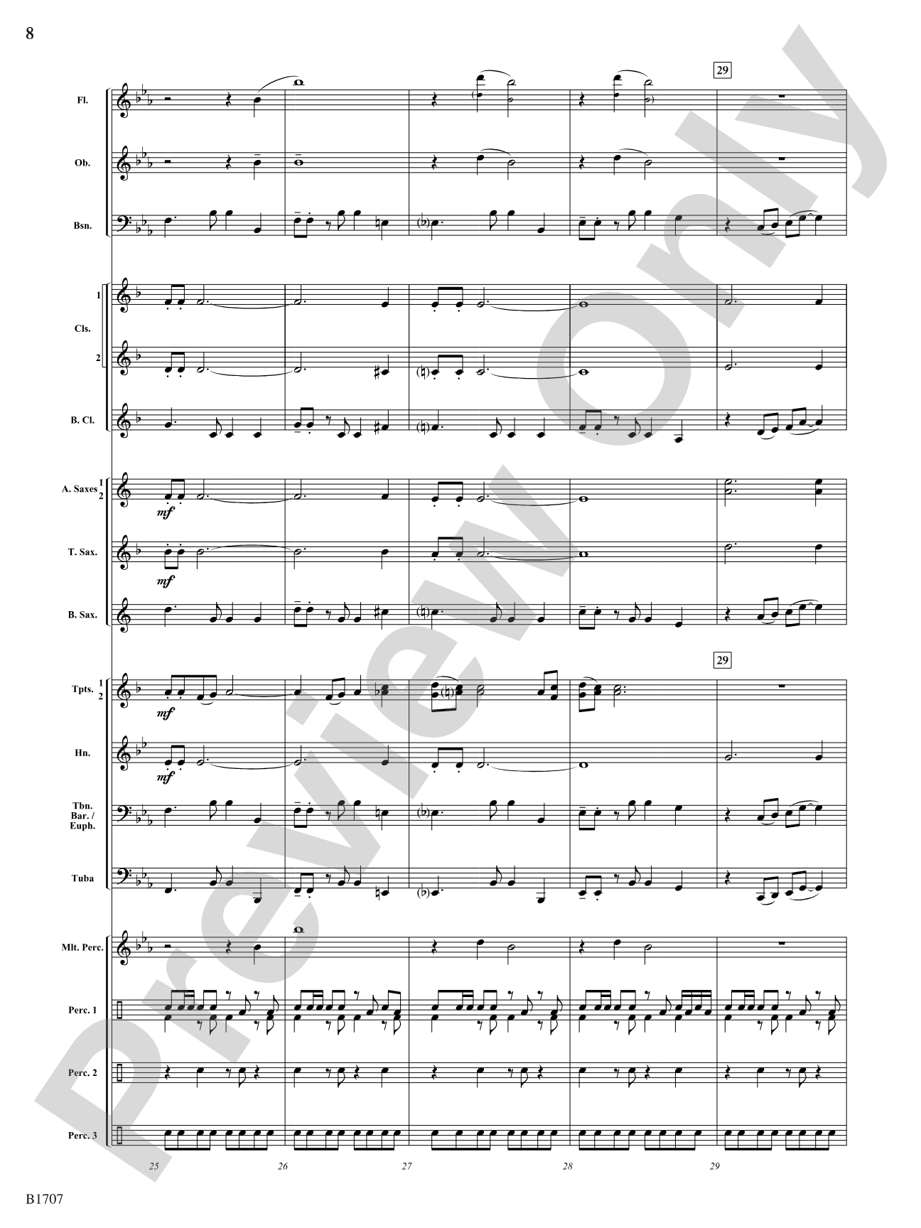 Bossa Brazil: Concert Band Conductor Score & Parts