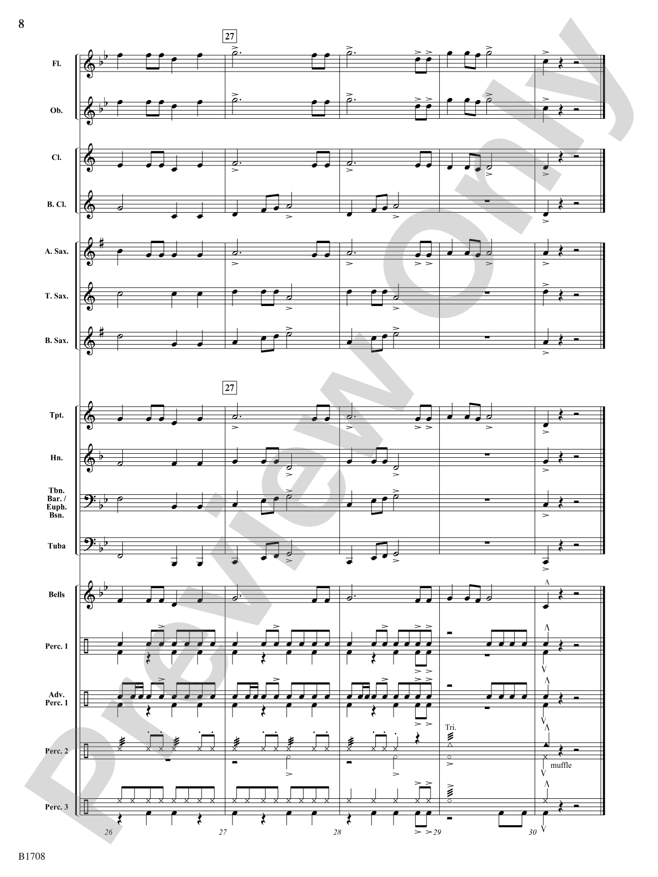 El Vaquero!: Concert Band Conductor Score & Parts