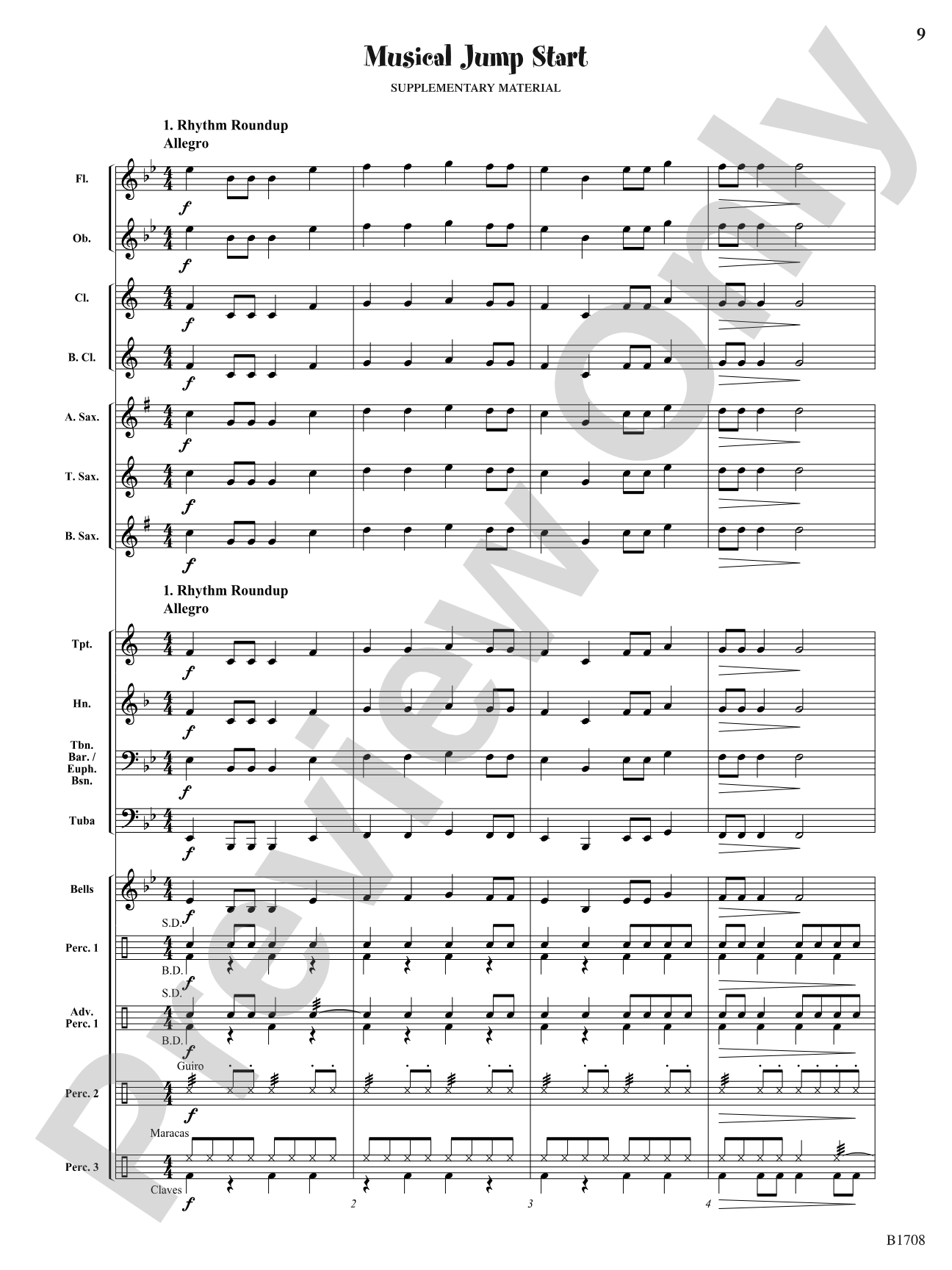 El Vaquero!: Concert Band Conductor Score & Parts