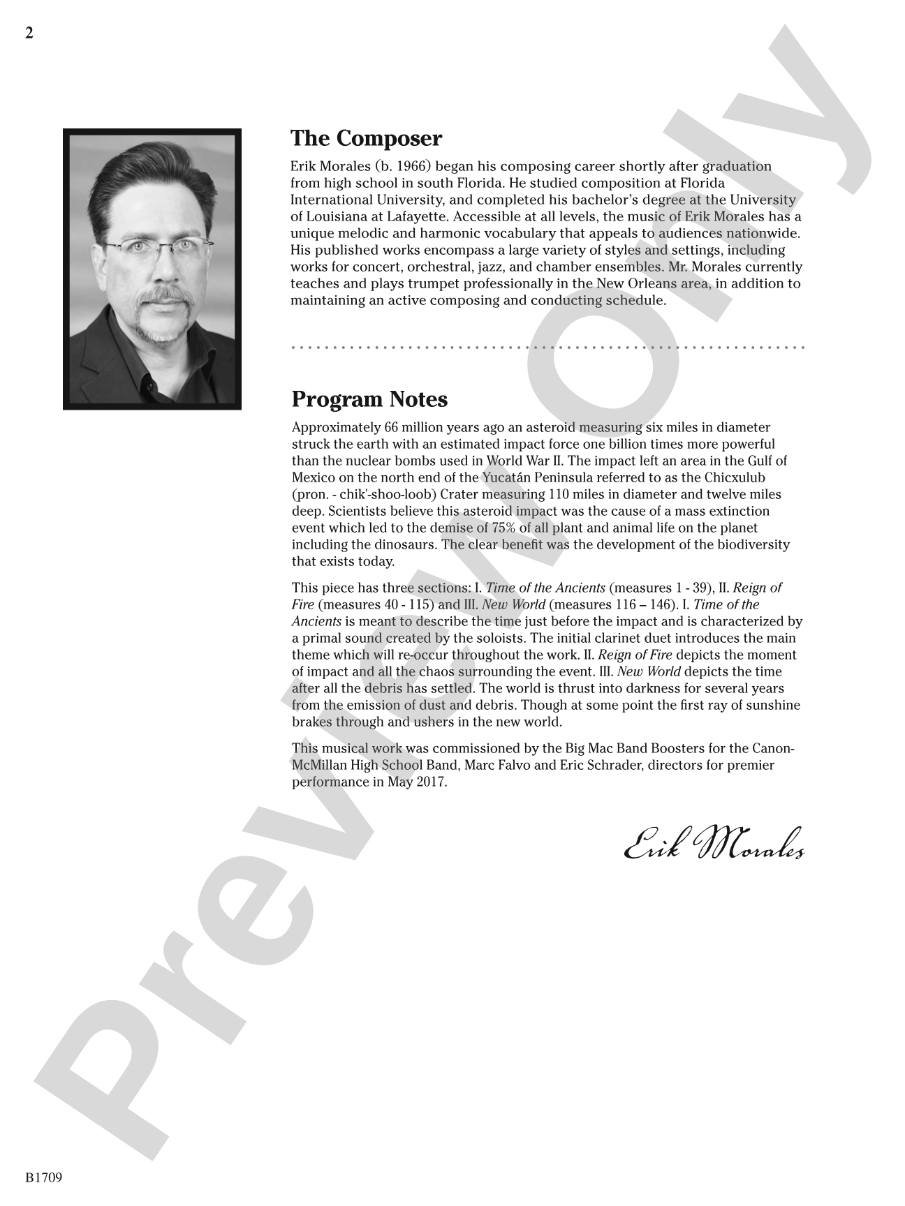 Reign of Fire: Concert Band Conductor Score & Parts