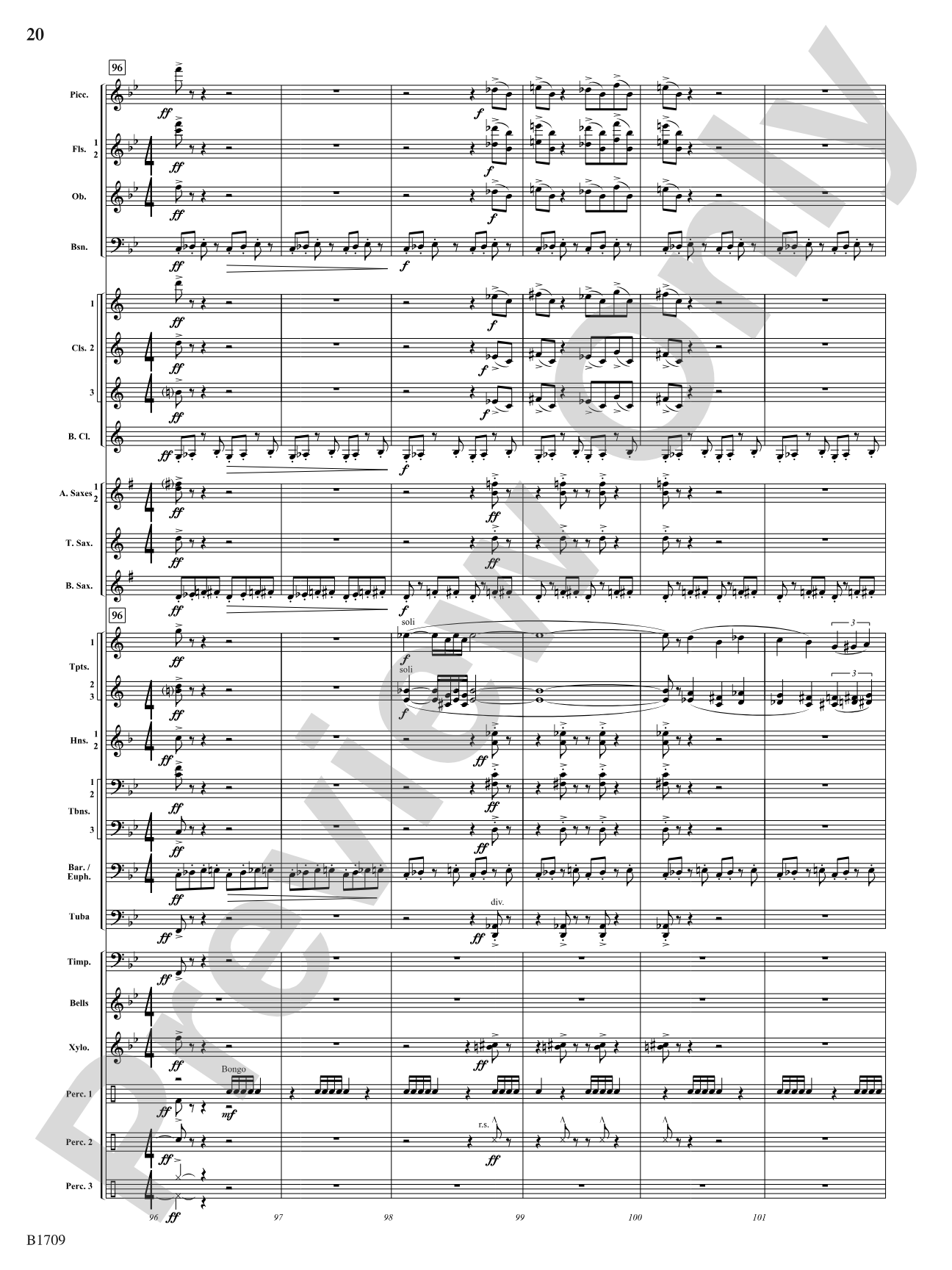 Reign of Fire: Concert Band Conductor Score & Parts