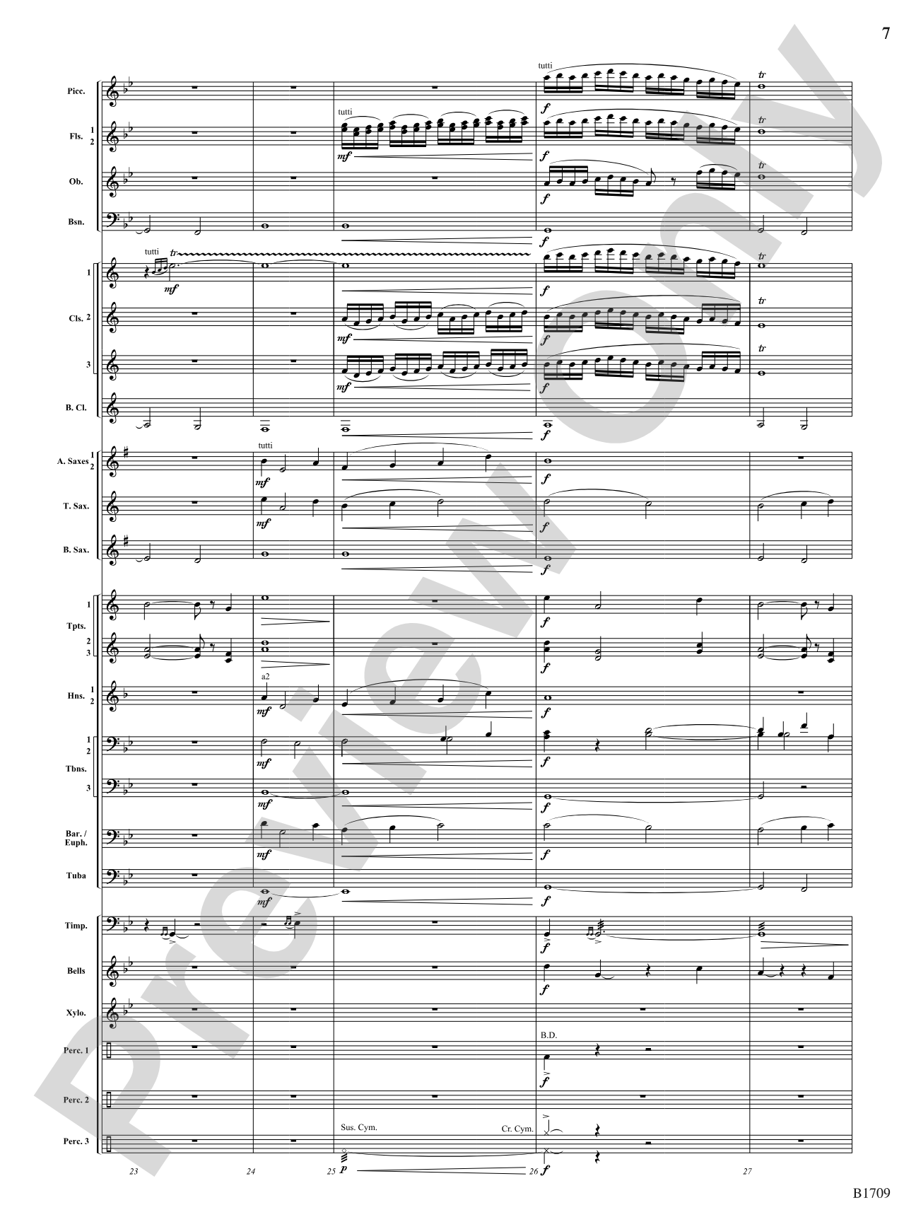 Reign of Fire: Concert Band Conductor Score & Parts