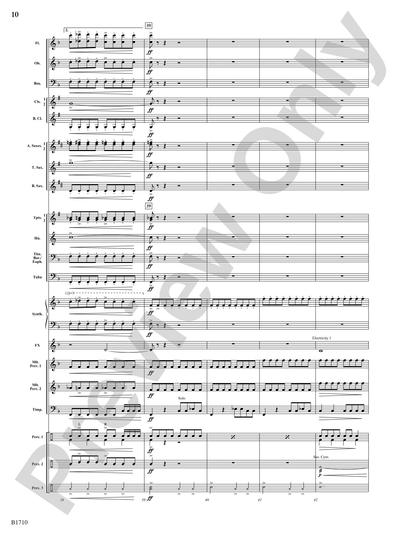 High Voltage: Concert Band Conductor Score & Parts