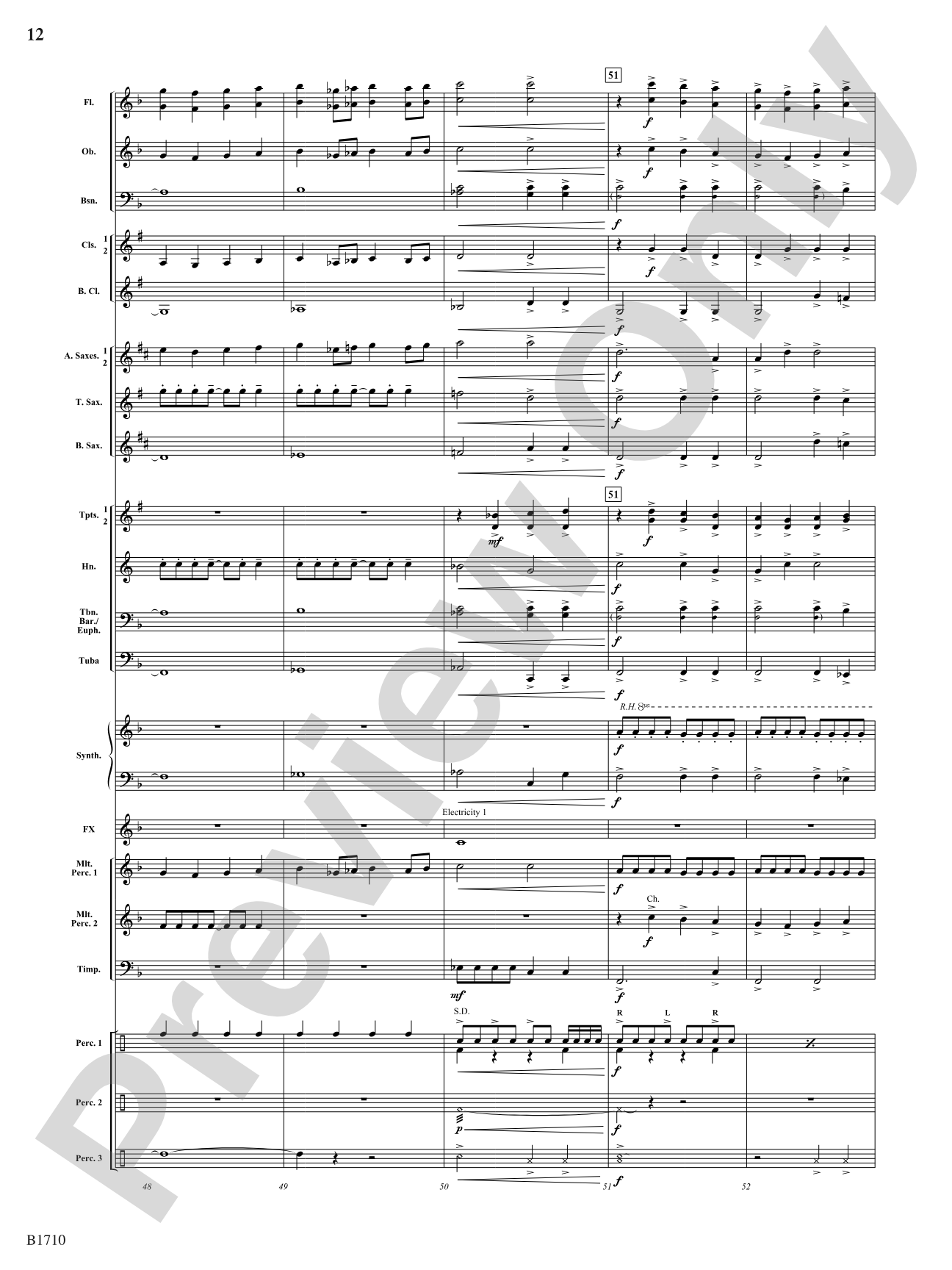 High Voltage: Concert Band Conductor Score & Parts