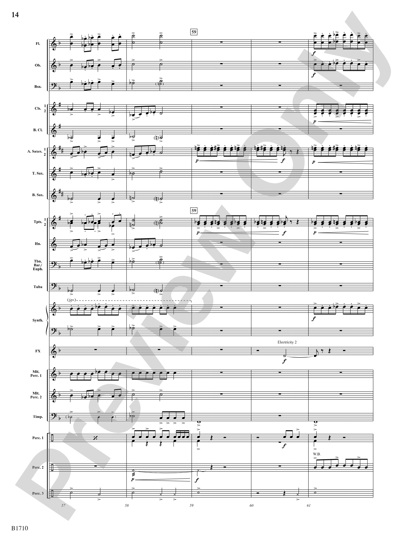 High Voltage: Concert Band Conductor Score & Parts