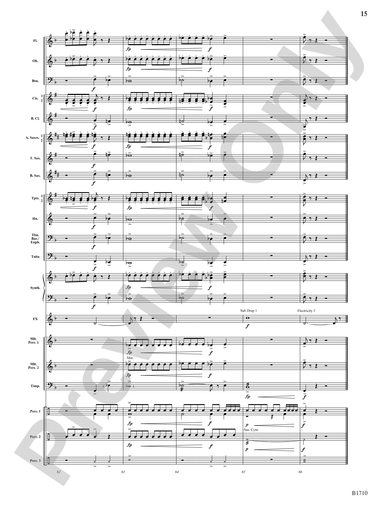 High Voltage: Concert Band Conductor Score & Parts