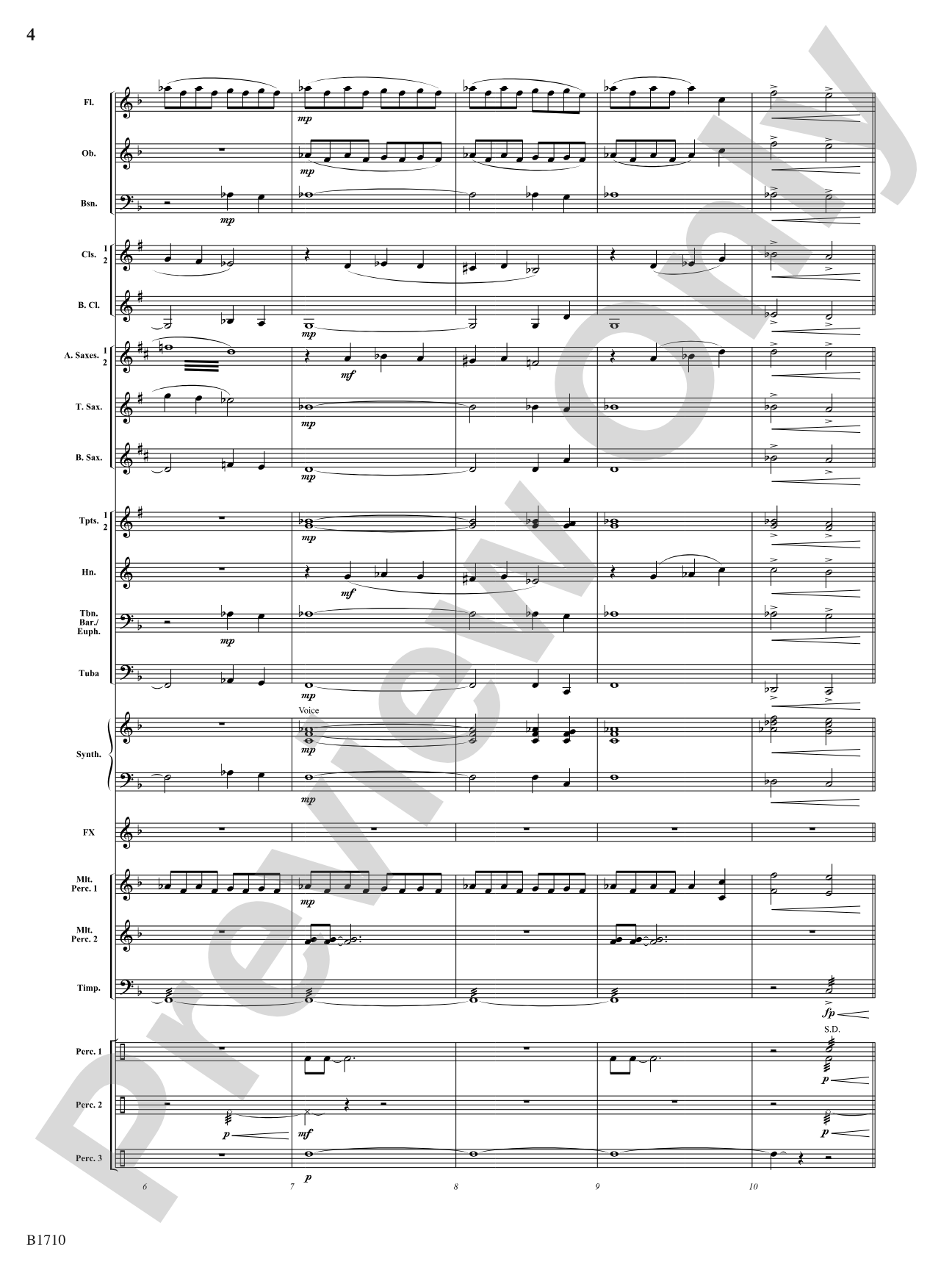 High Voltage: Concert Band Conductor Score & Parts