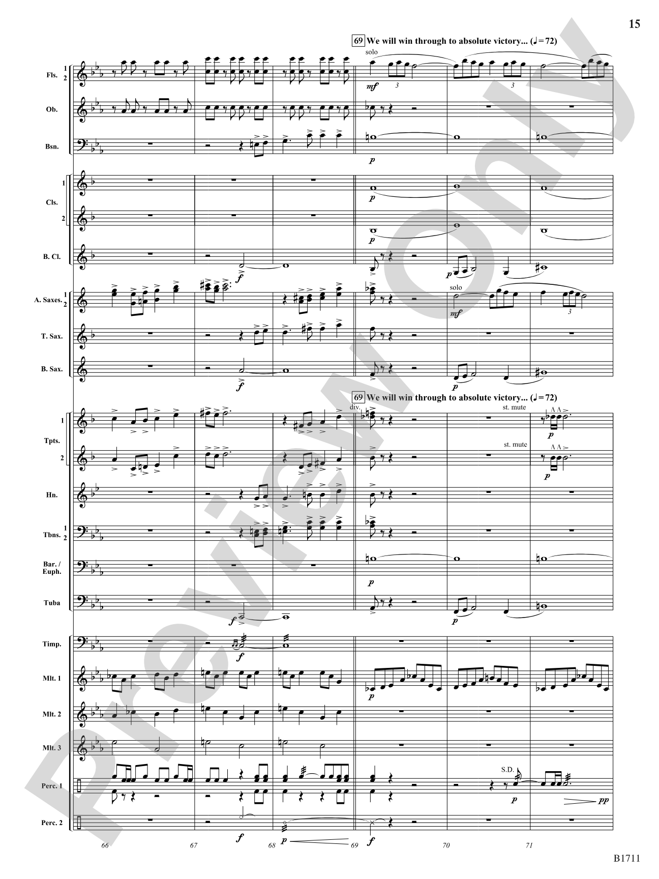 In Infamy: Concert Band Conductor Score & Parts