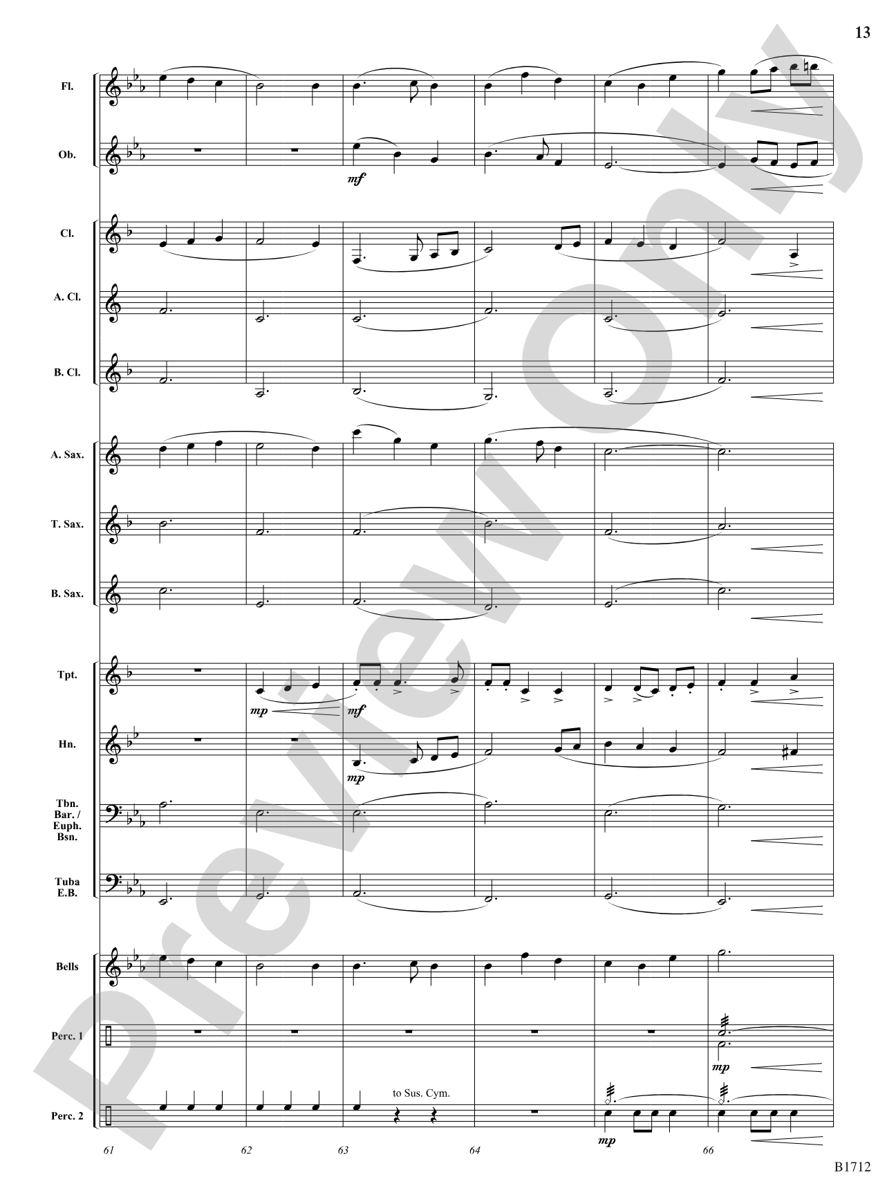 A Ukrainian Christmas: Concert Band Conductor Score & Parts