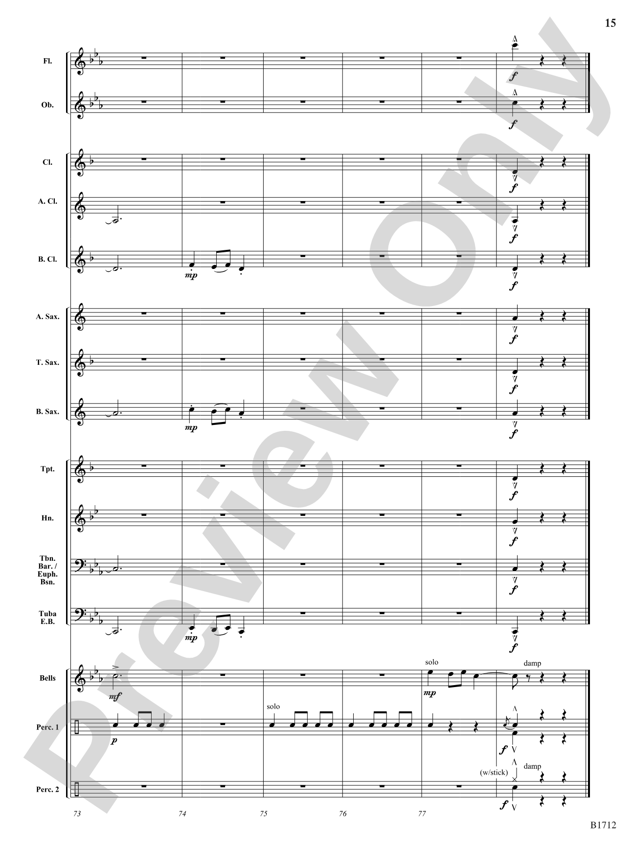 A Ukrainian Christmas: Concert Band Conductor Score & Parts