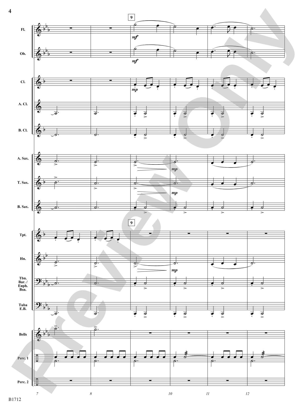 A Ukrainian Christmas: Concert Band Conductor Score & Parts