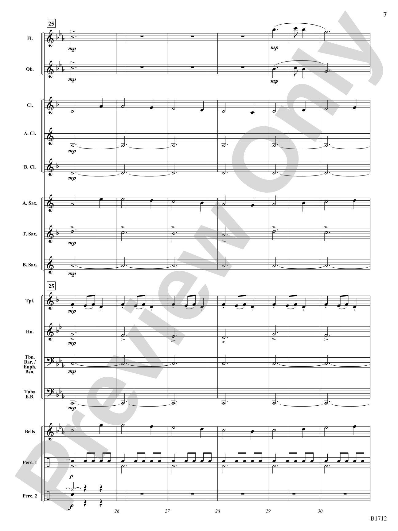 A Ukrainian Christmas: Concert Band Conductor Score & Parts