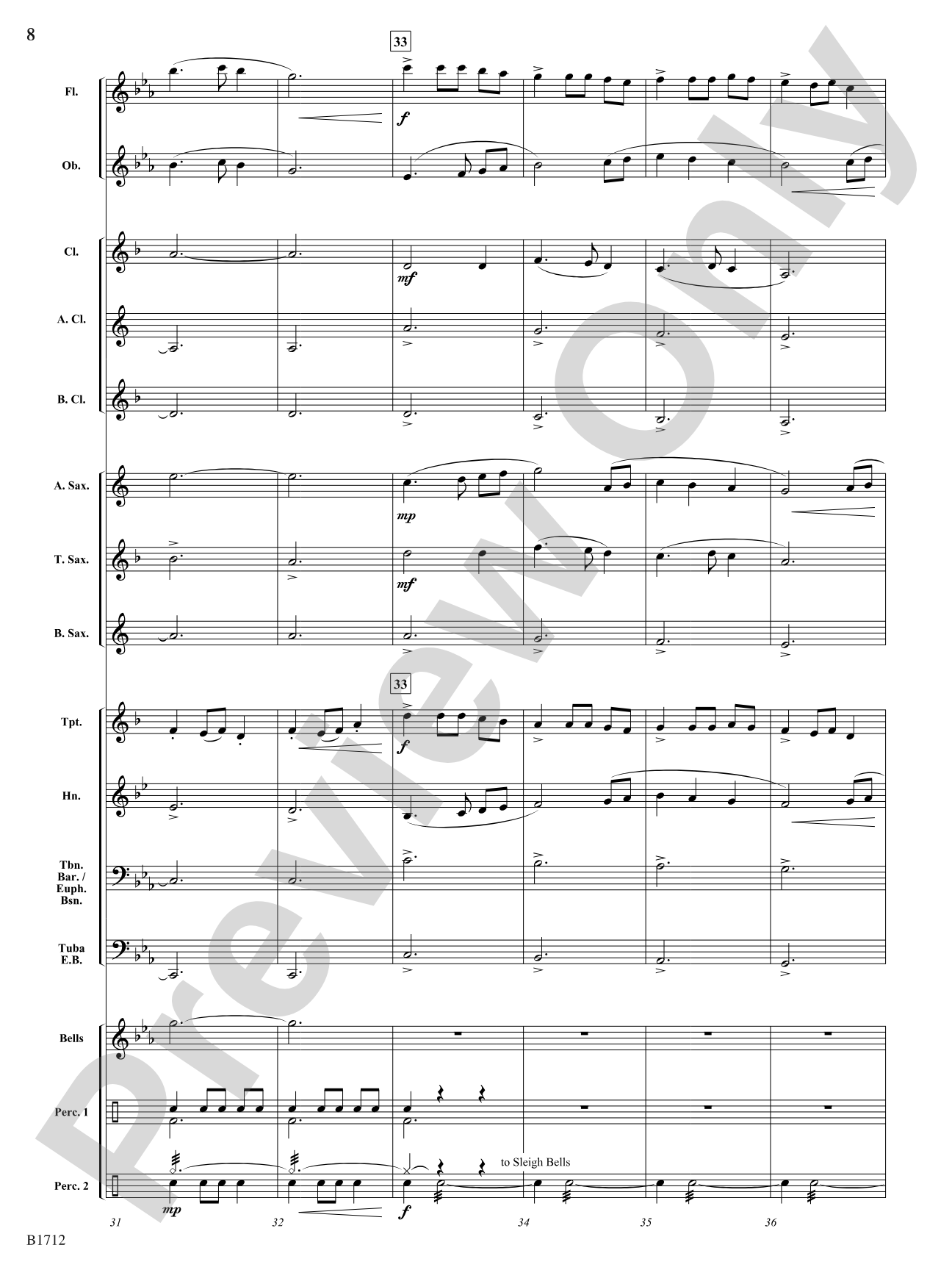 A Ukrainian Christmas: Concert Band Conductor Score & Parts